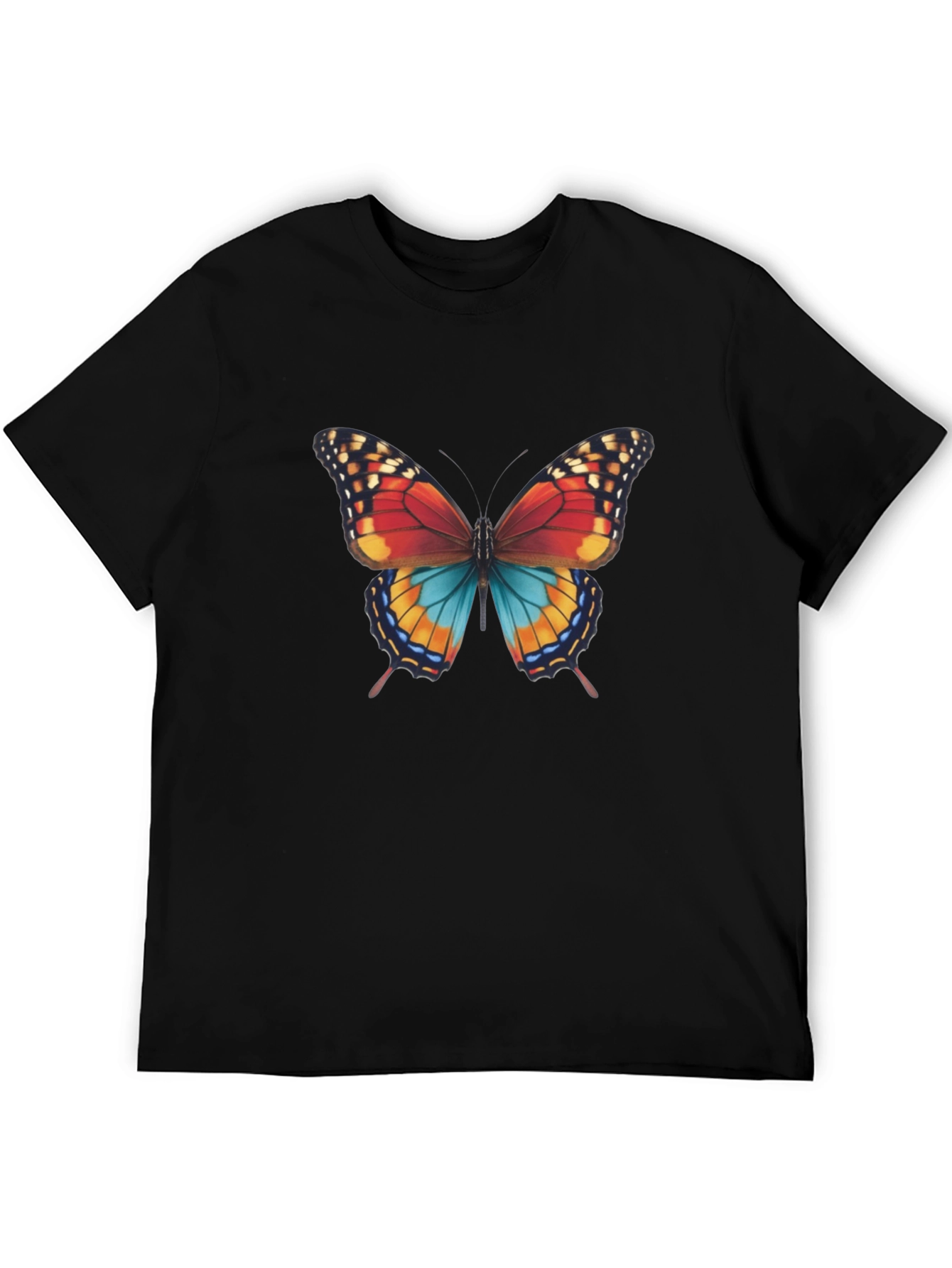Butterfly Graphic Print Mens T-Shirt