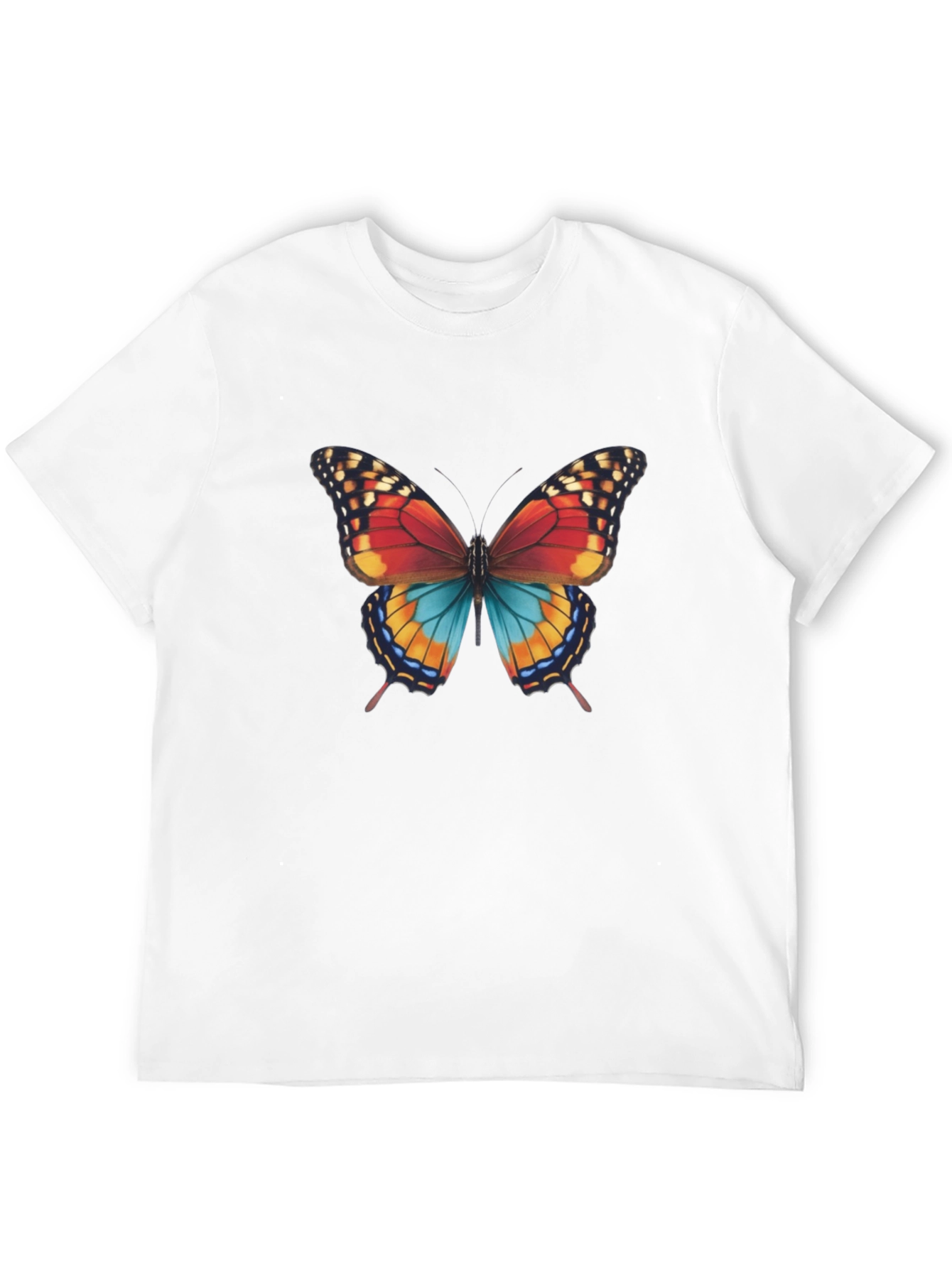 Butterfly Graphic Print Mens T-Shirt