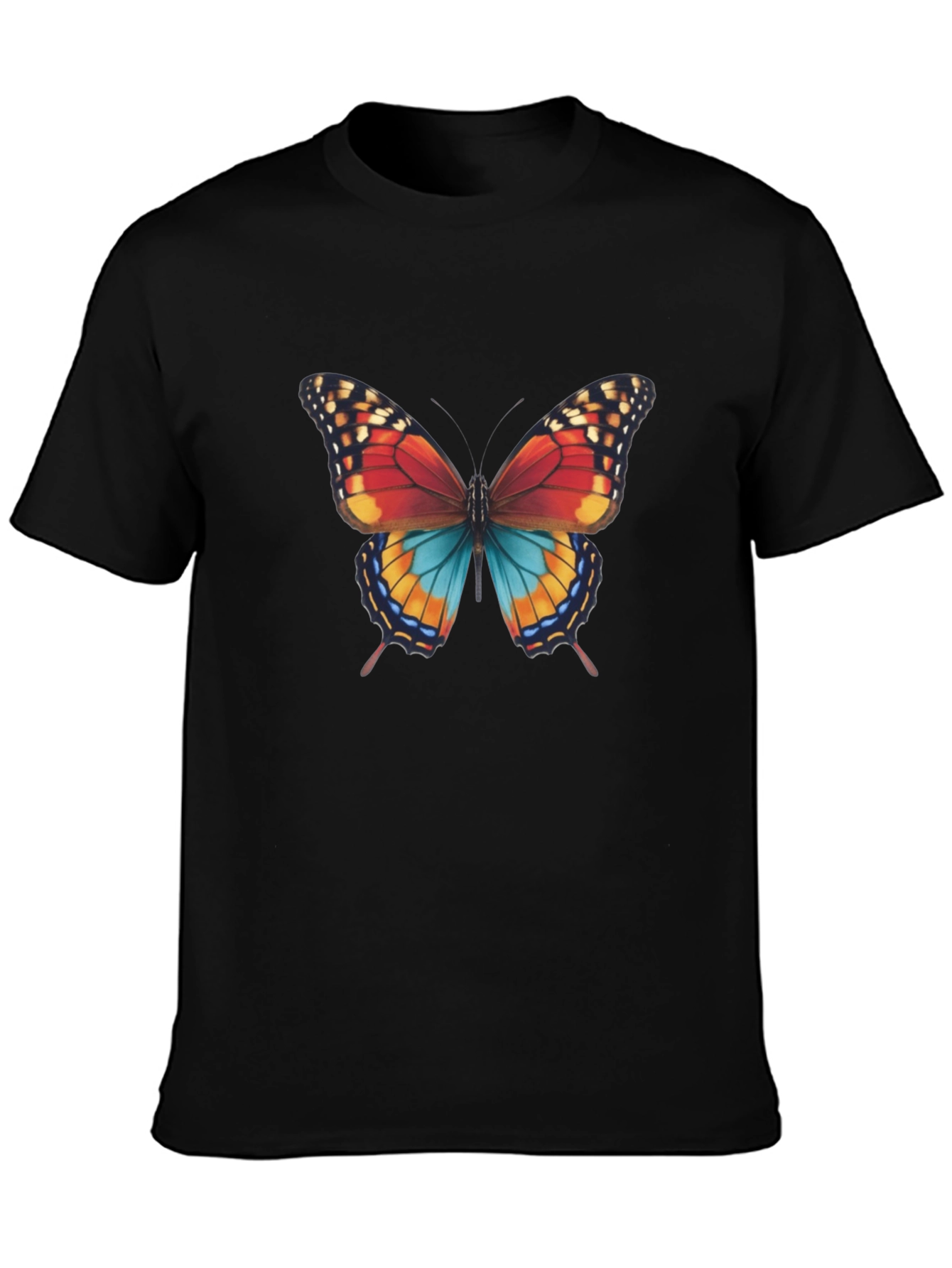 Butterfly Graphic Print Mens T-Shirt