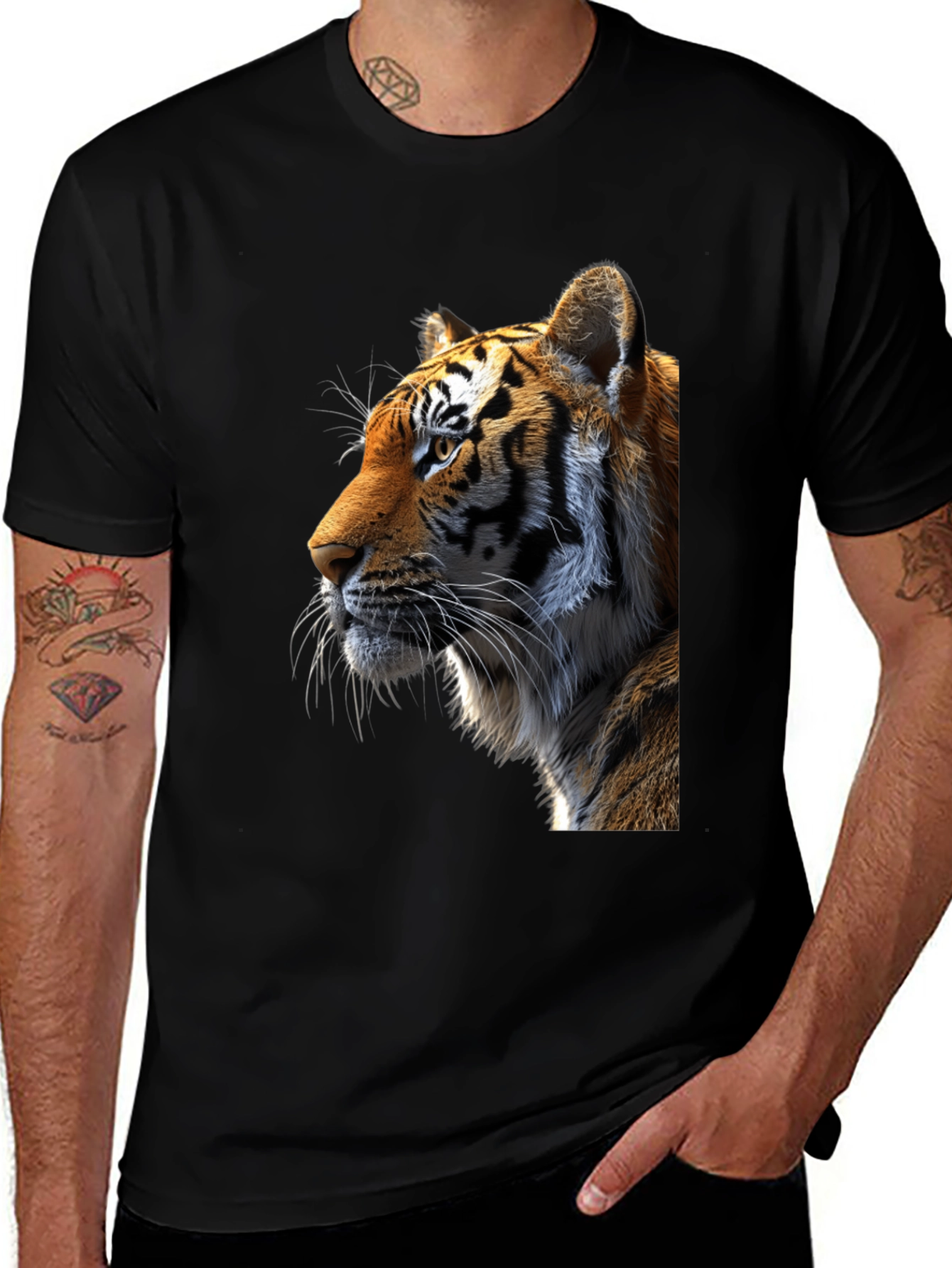 Tiger Graphic Tee - Black T-Shirt