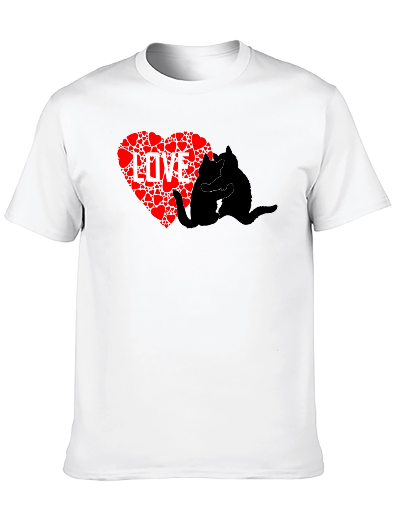 Love Cats Black T-Shirt