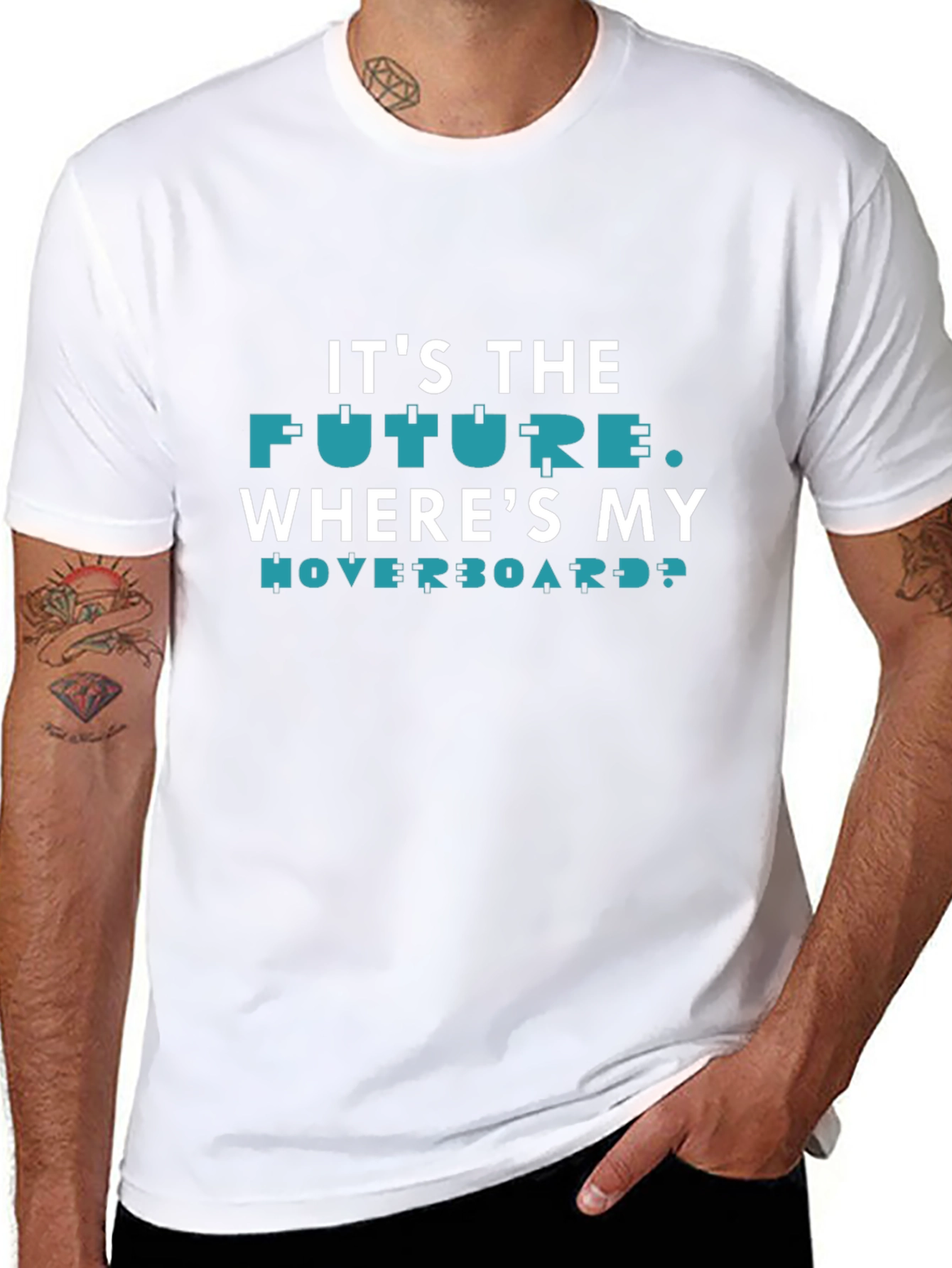 Future Hoverboard Graphic T-Shirt - Black