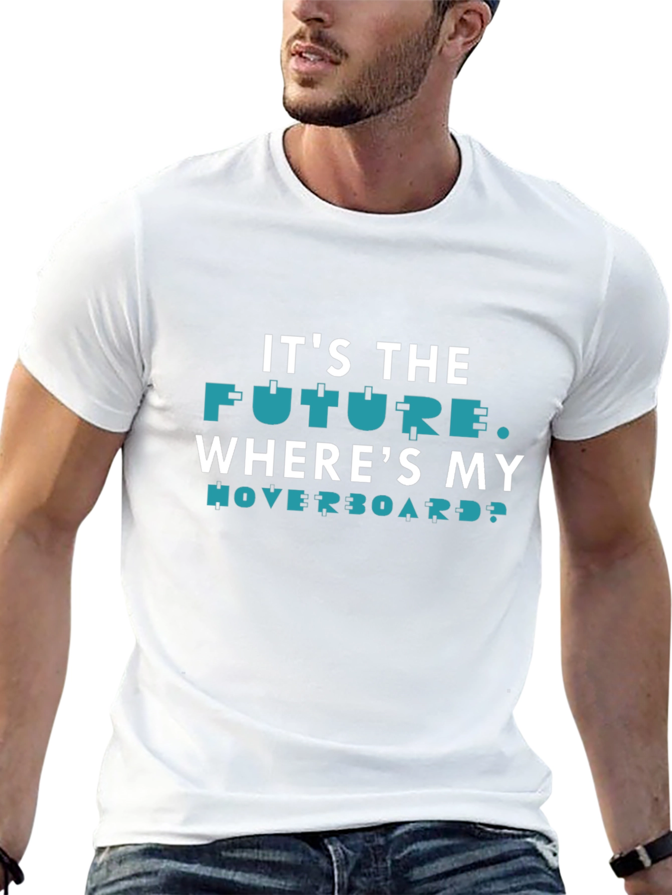 Future Hoverboard Graphic T-Shirt - Black