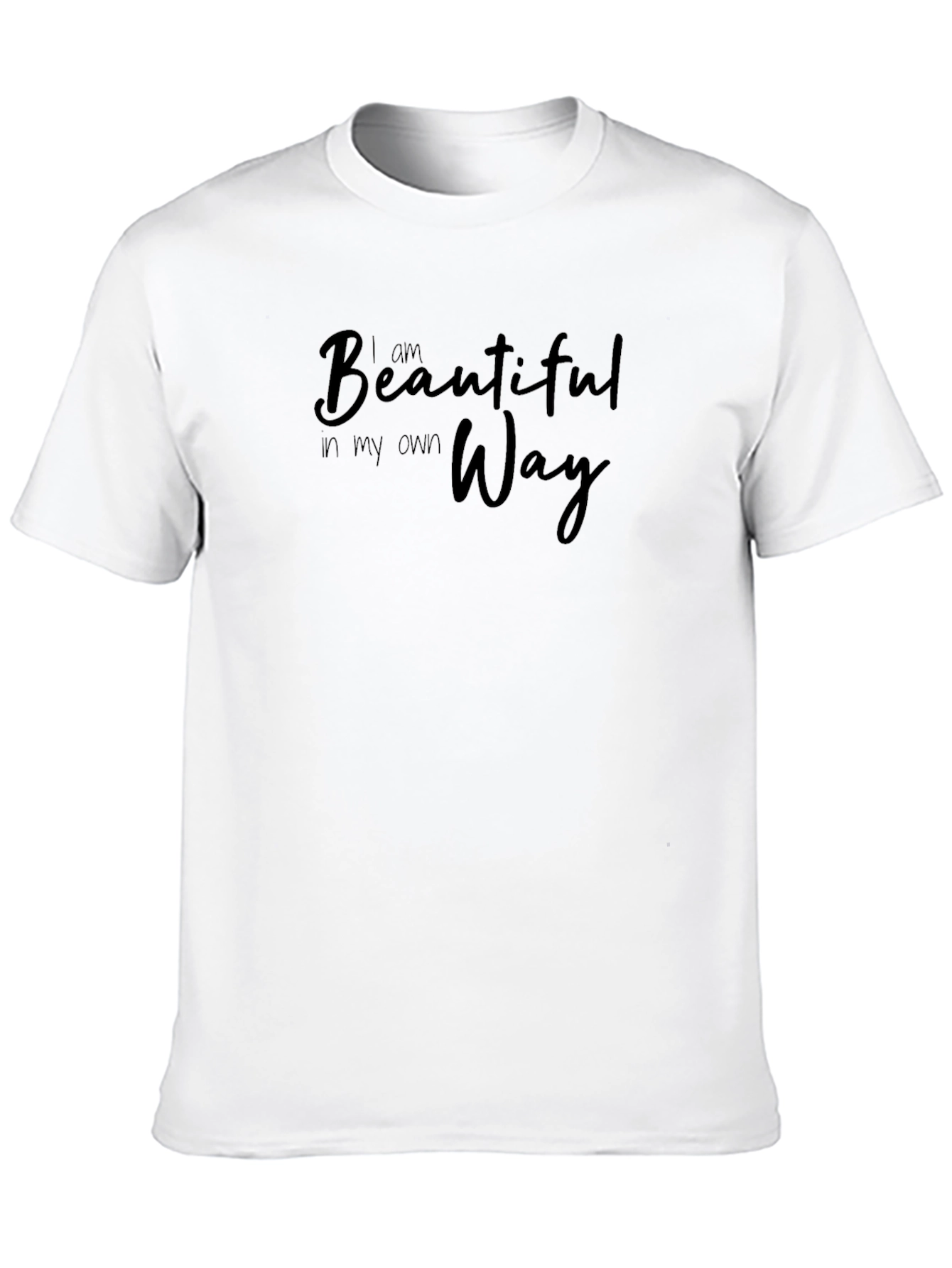 I Am Beautiful In My Own Way Black T-Shirt