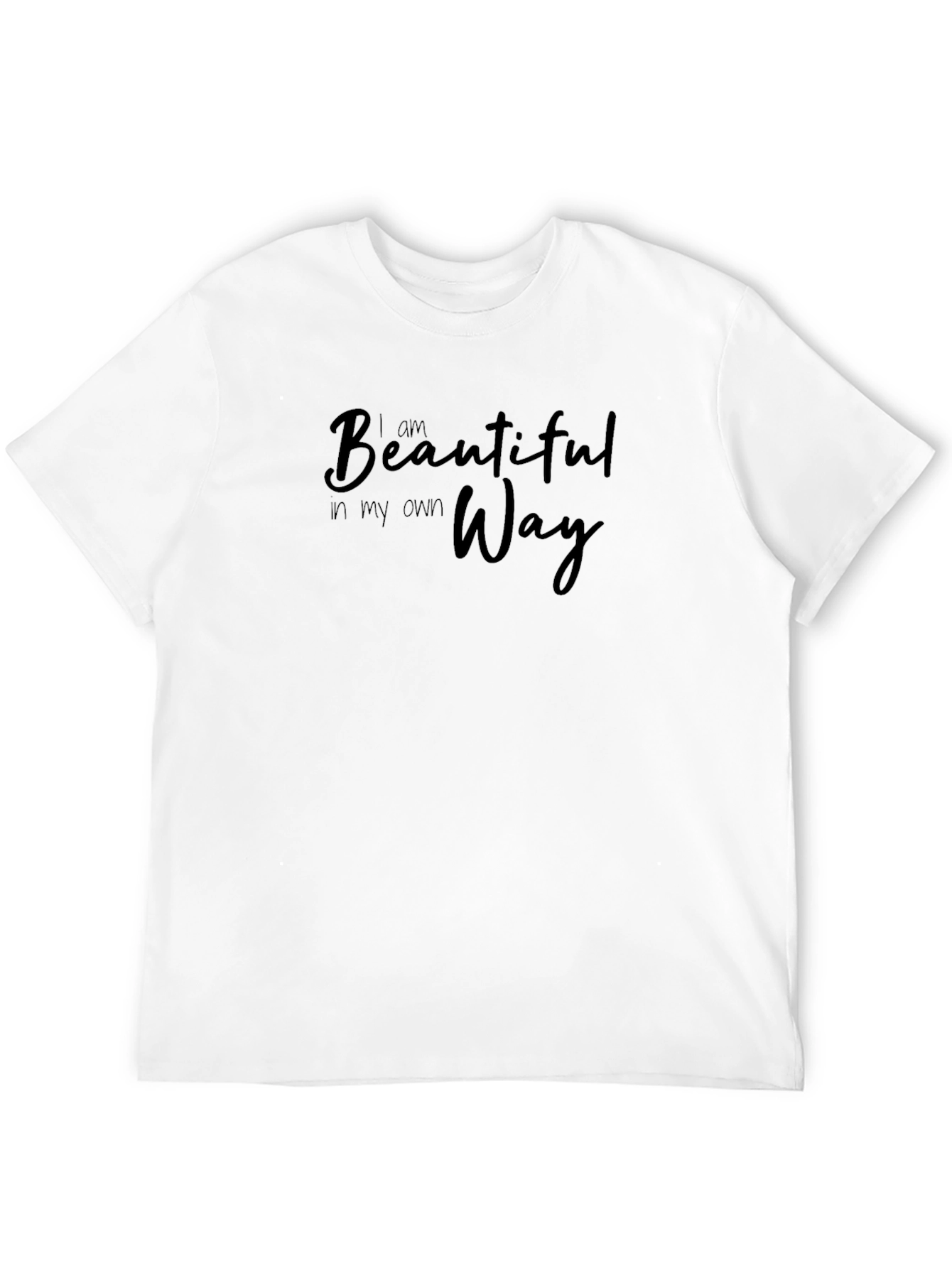 I Am Beautiful In My Own Way Black T-Shirt