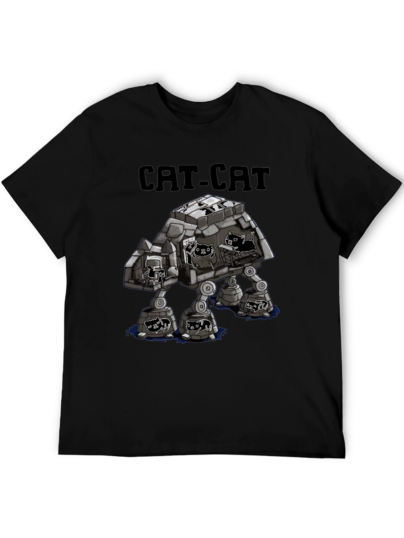 CAT-CAT T-Shirt | Star Wars AT-AT Cat Parody