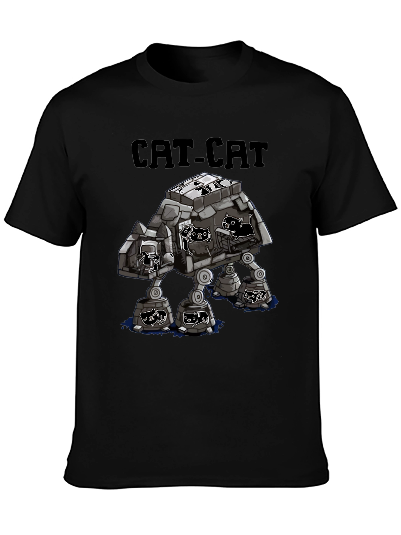 CAT-CAT T-Shirt | Star Wars AT-AT Cat Parody