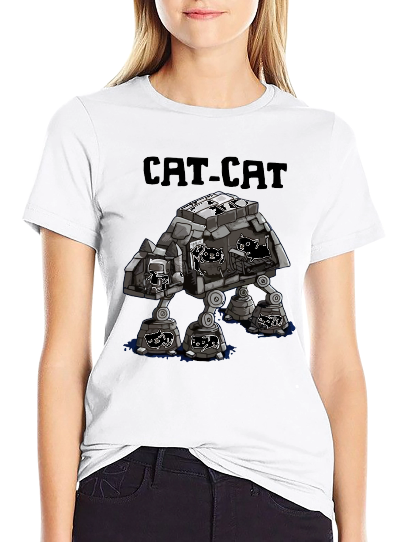 CAT-CAT T-Shirt | Star Wars AT-AT Cat Parody
