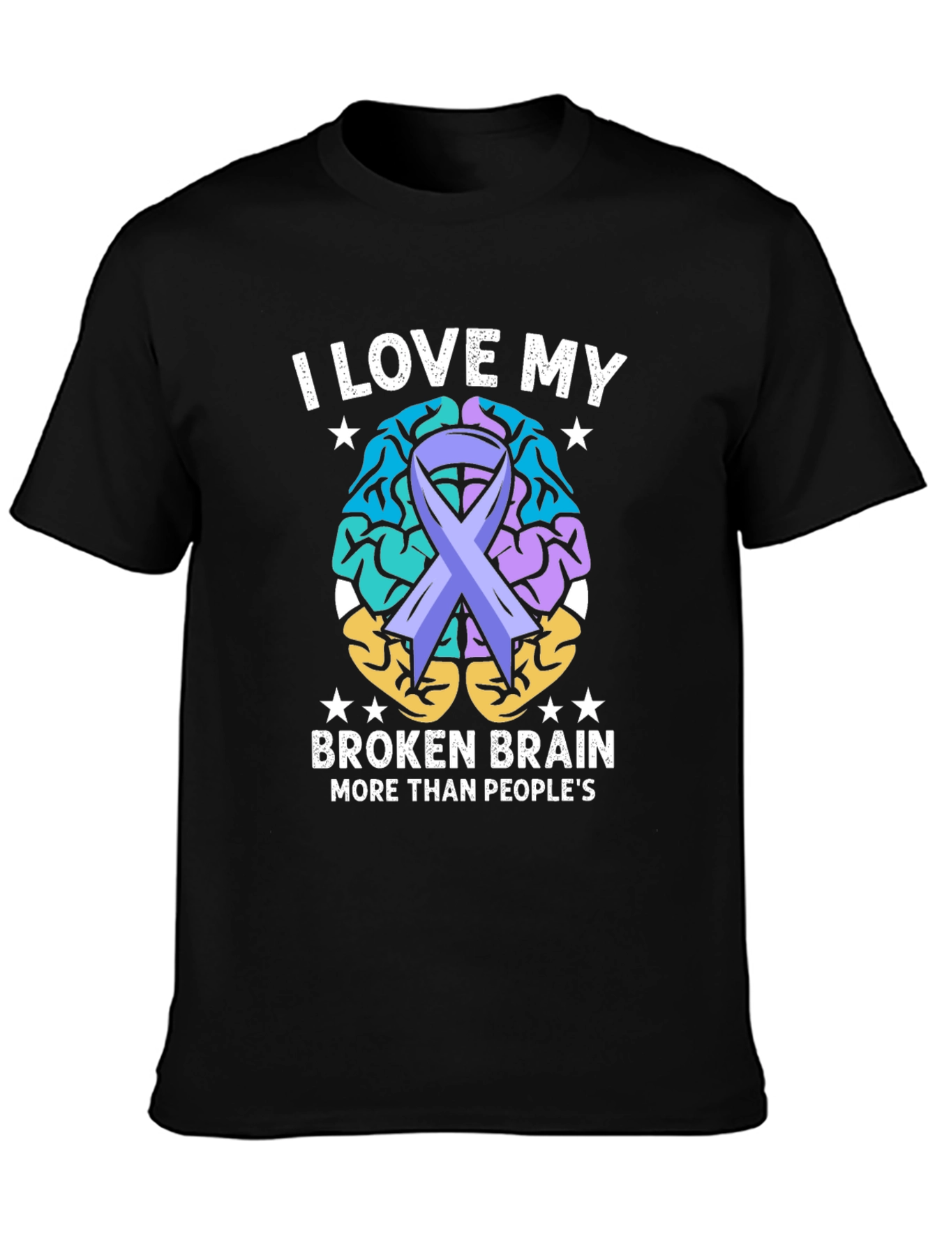I Love My Broken Brain Awareness T-Shirt