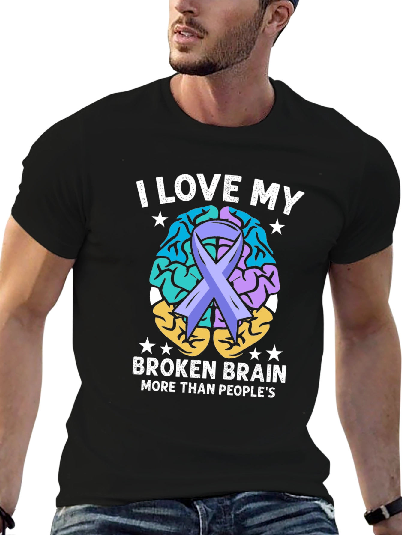 I Love My Broken Brain Awareness T-Shirt