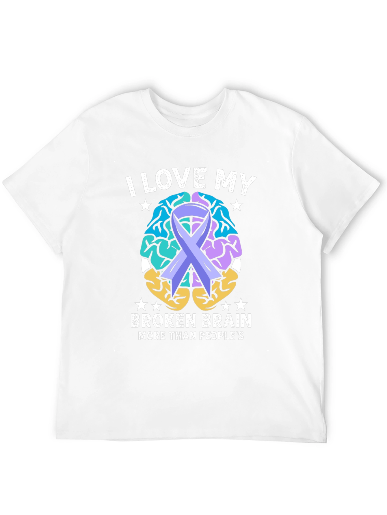 I Love My Broken Brain Awareness T-Shirt