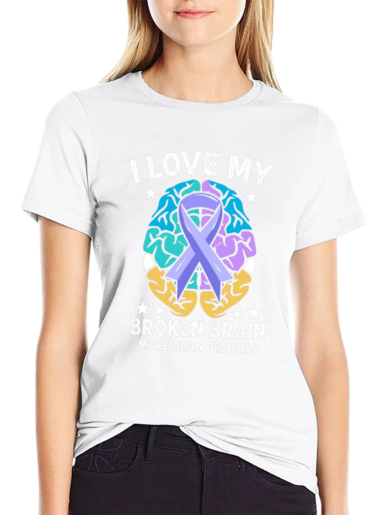 I Love My Broken Brain Awareness T-Shirt