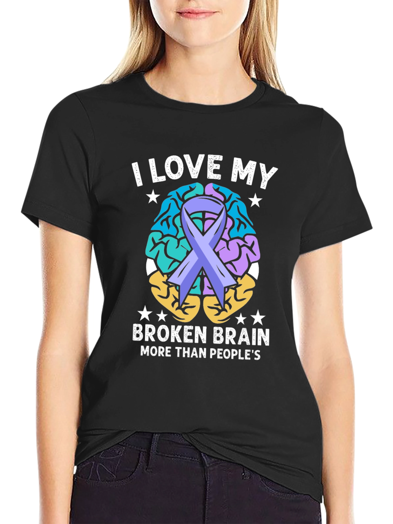 I Love My Broken Brain Awareness T-Shirt