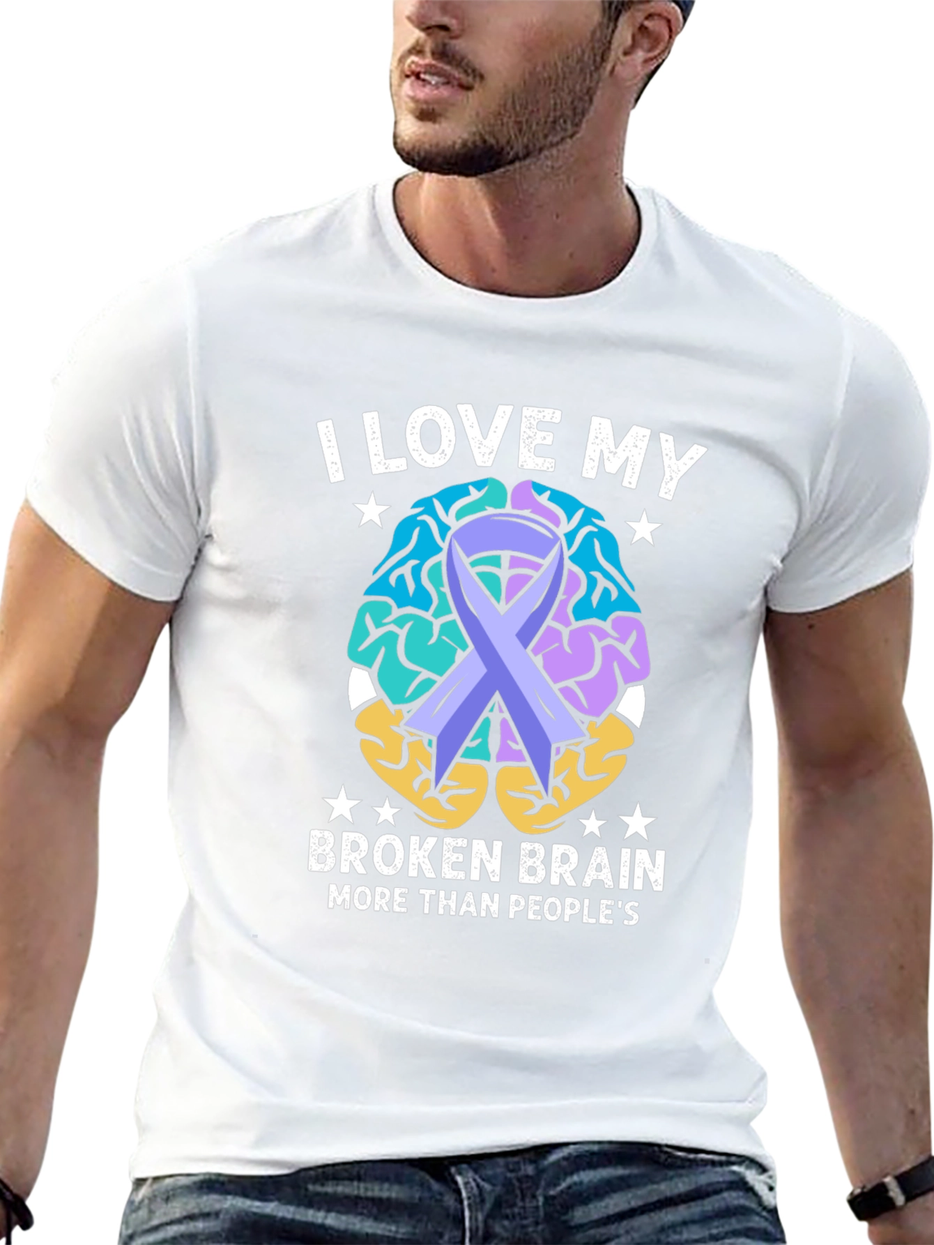 I Love My Broken Brain Awareness T-Shirt