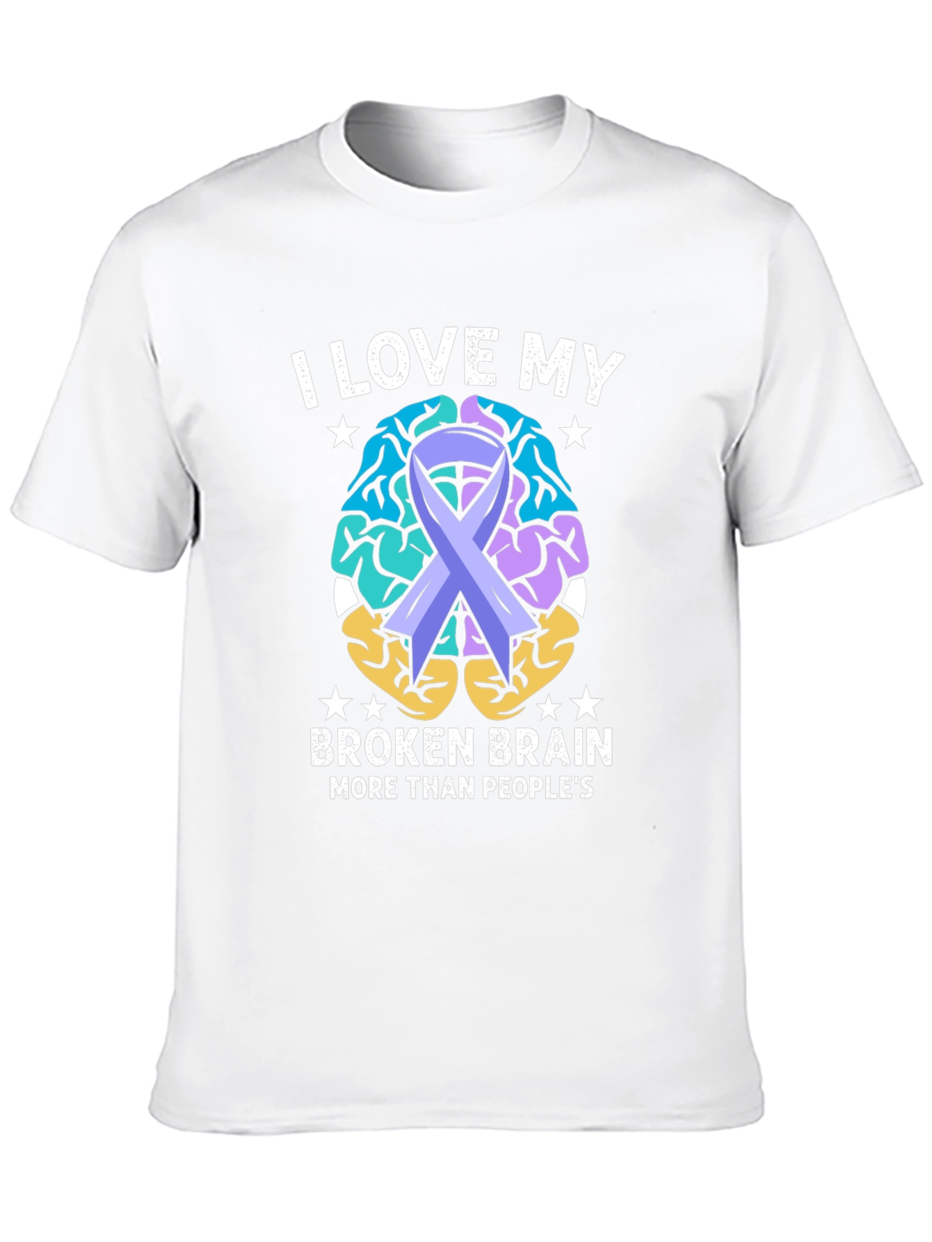 I Love My Broken Brain Awareness T-Shirt