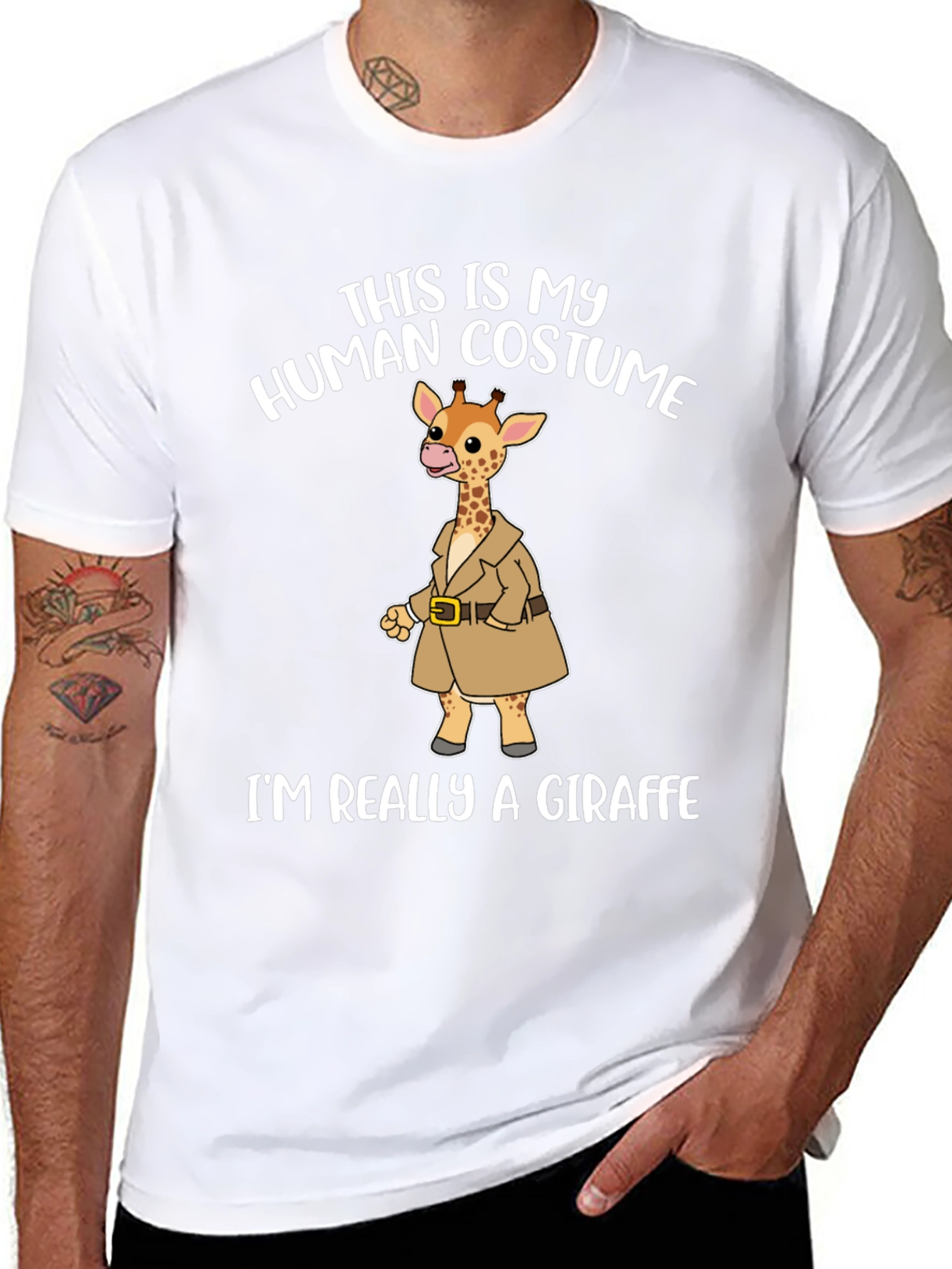 Human Costume Giraffe T-Shirt