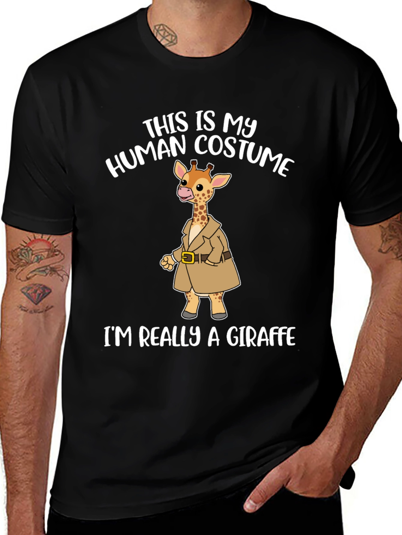 Human Costume Giraffe T-Shirt