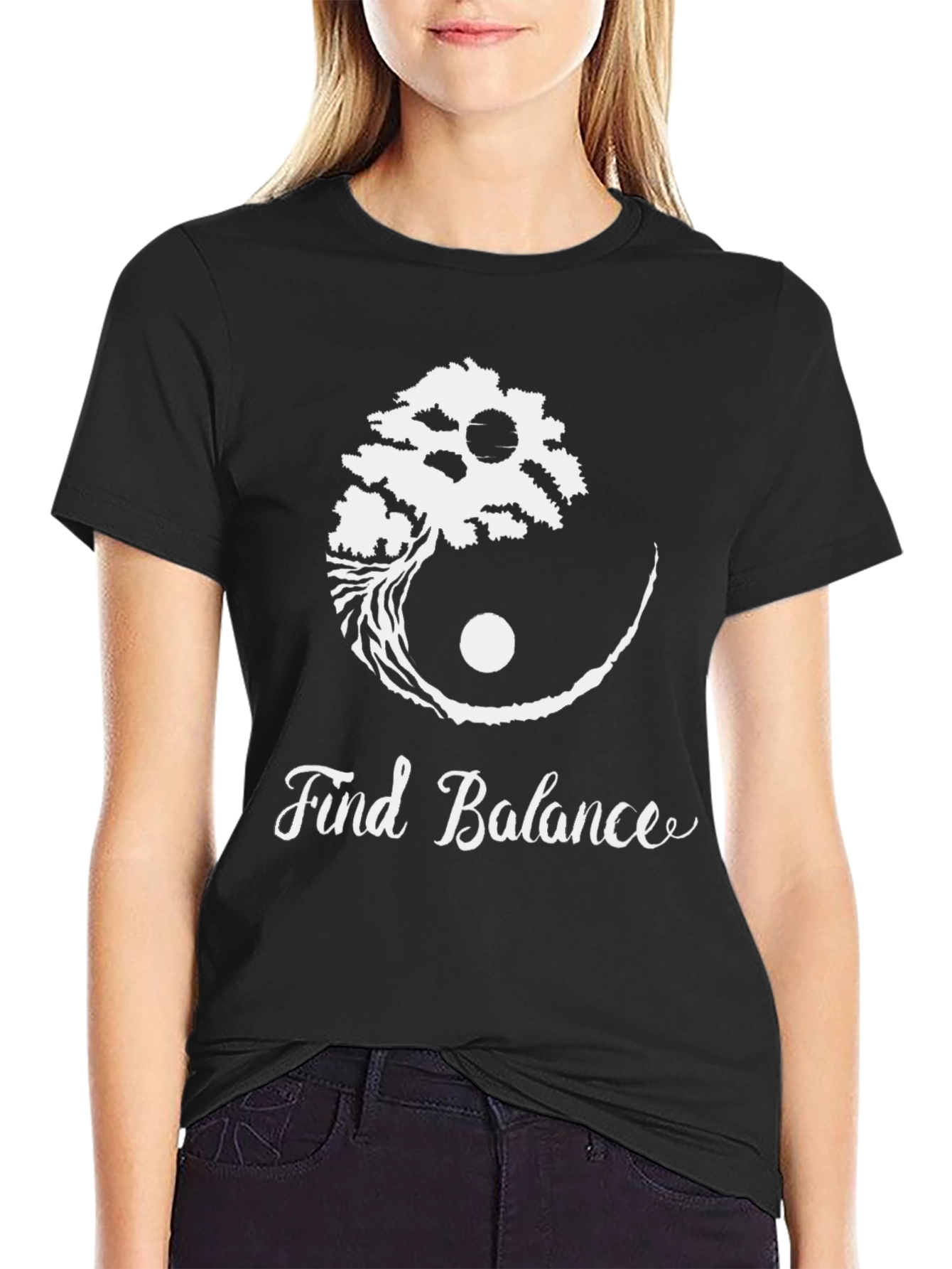 Yin Yang Tree T-Shirt - Find Balance - Unisex