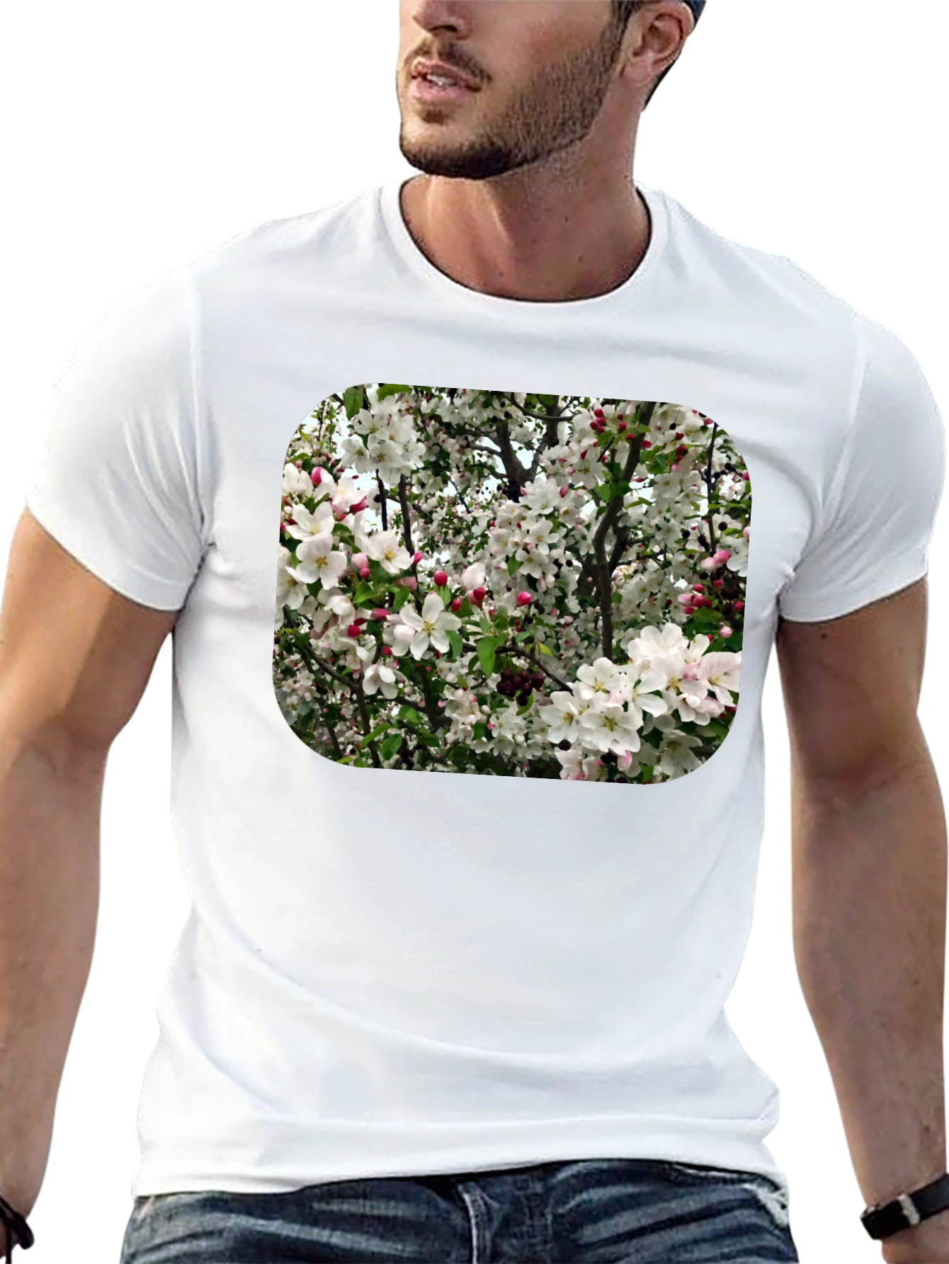Floral Blossom T-Shirt - Black