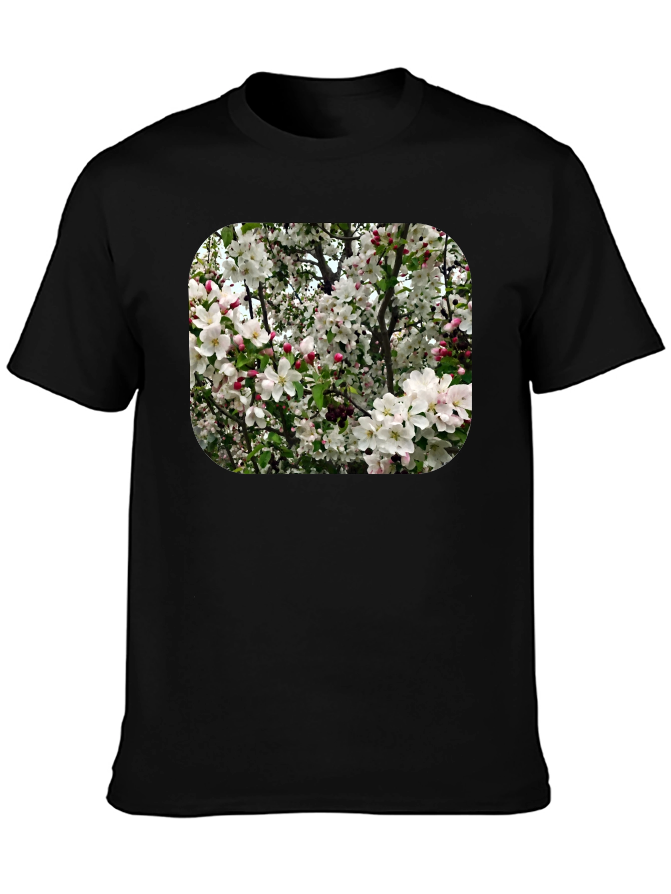 Floral Blossom T-Shirt - Black