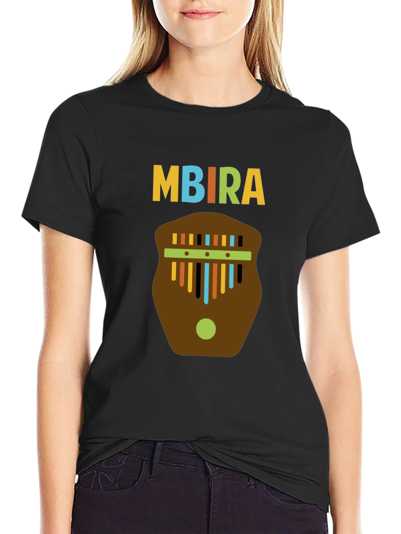 Mbira T-Shirt - Unique African Instrument Design