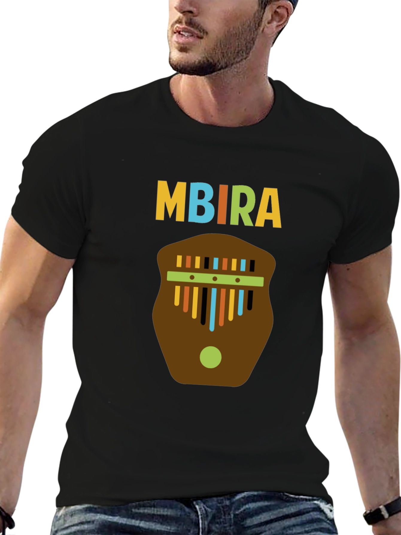 Mbira T-Shirt - Unique African Instrument Design