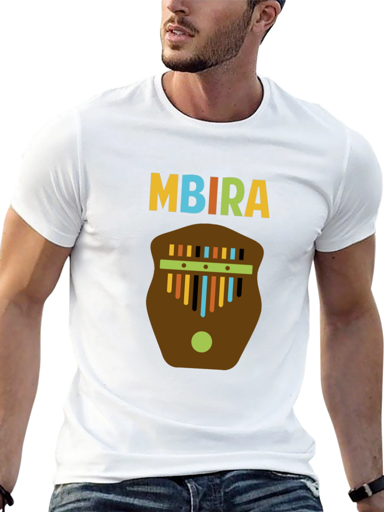 Mbira T-Shirt - Unique African Instrument Design