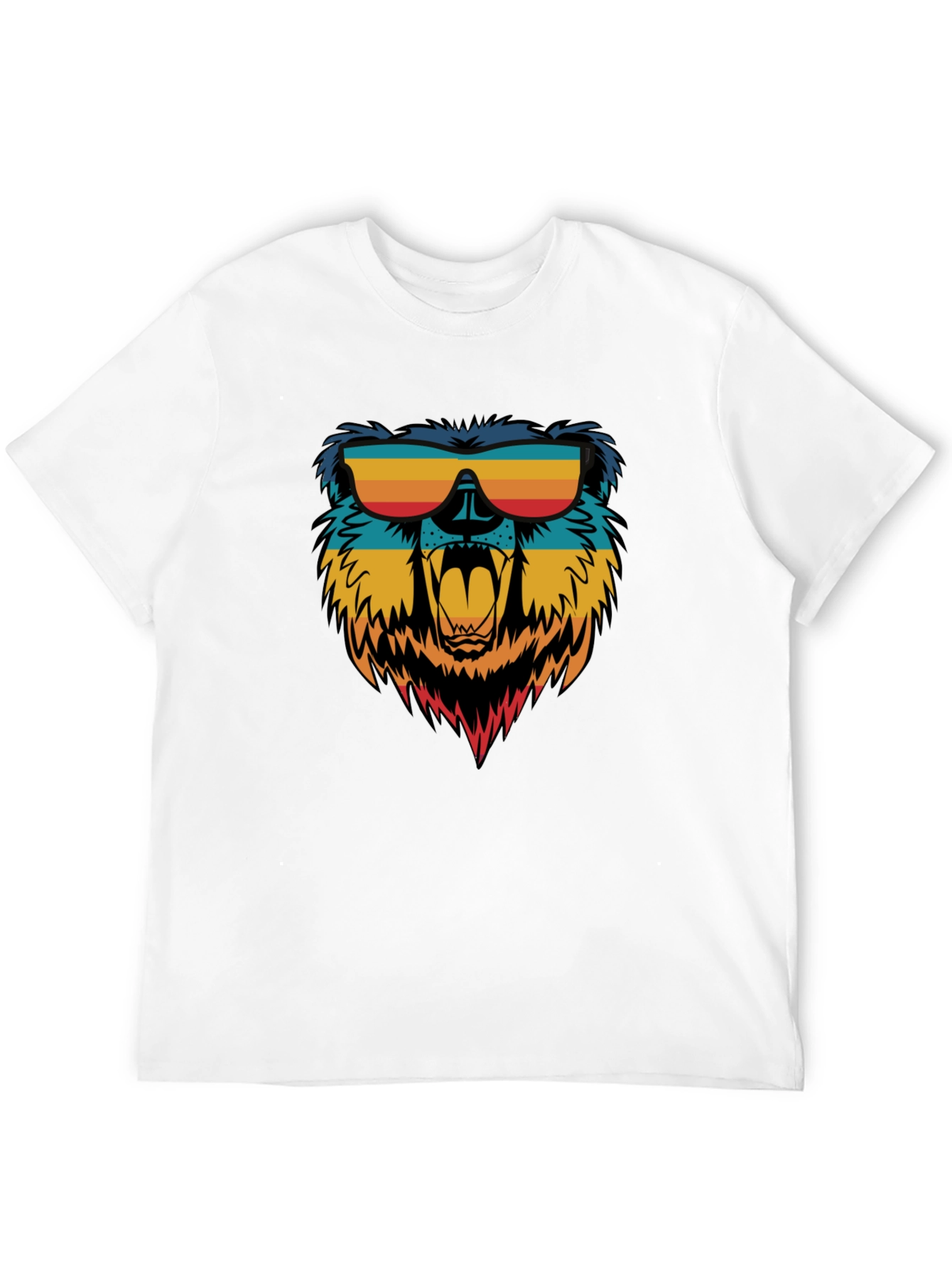 Cool Bear Graphic Tee - Retro Sunglasses Design