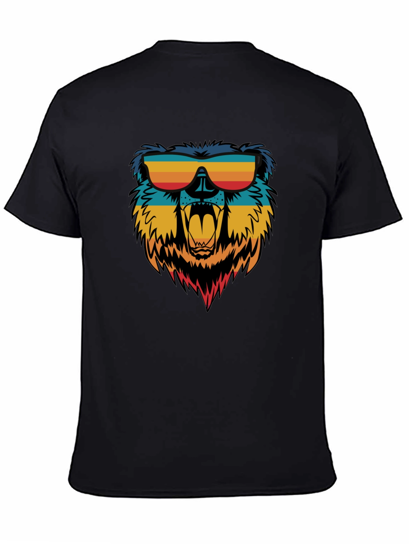 Cool Bear Graphic Tee - Retro Sunglasses Design