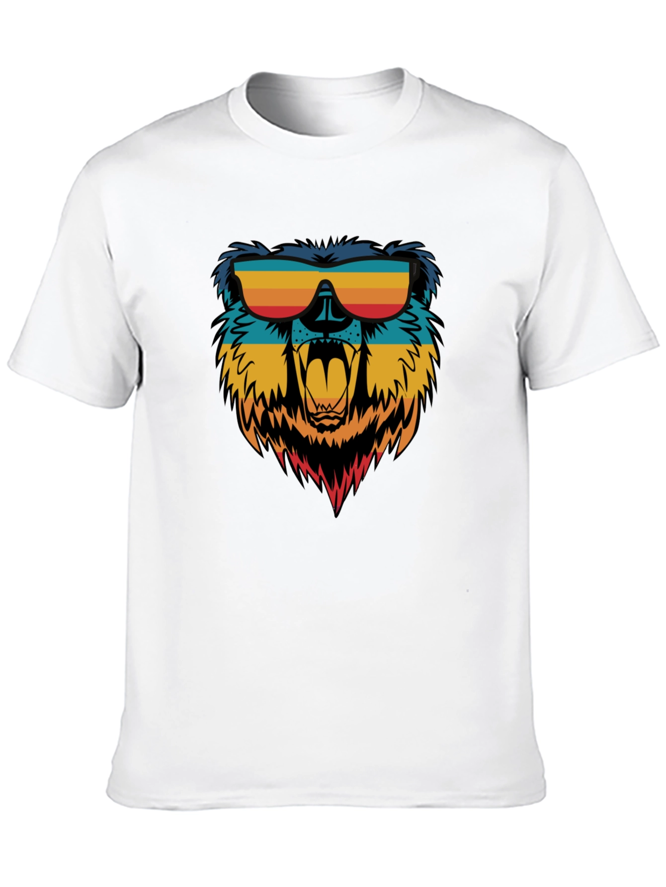 Cool Bear Graphic Tee - Retro Sunglasses Design
