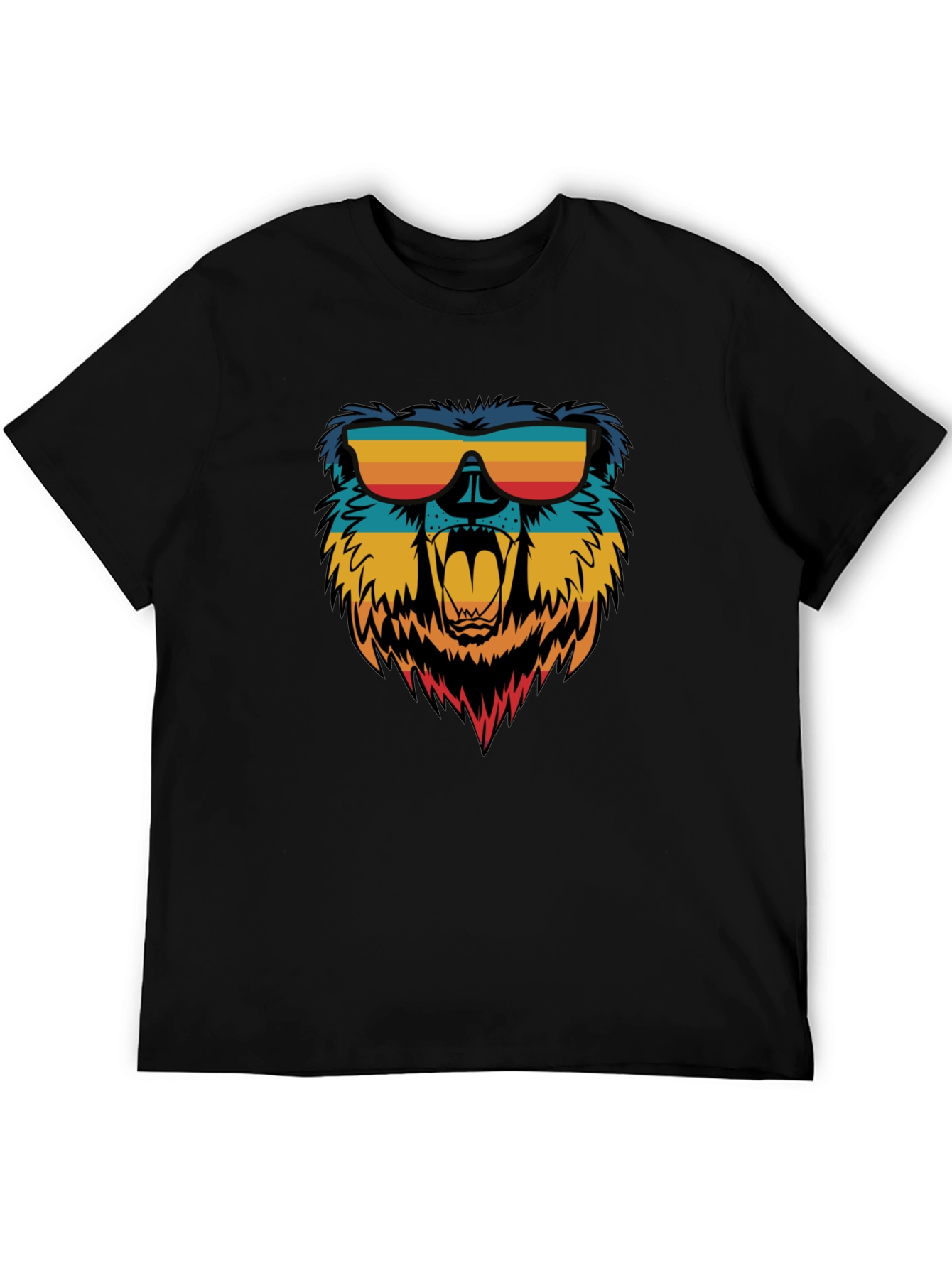 Cool Bear Graphic Tee - Retro Sunglasses Design