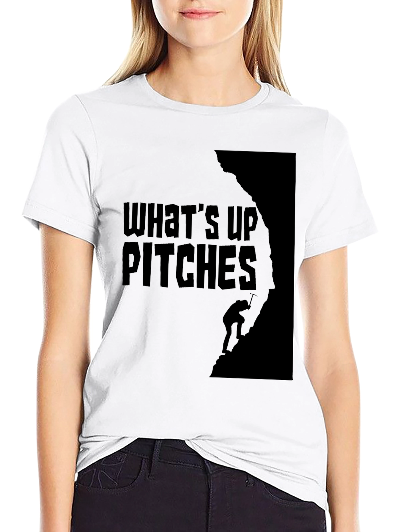 Whats Up Pitches Climbing T-Shirt