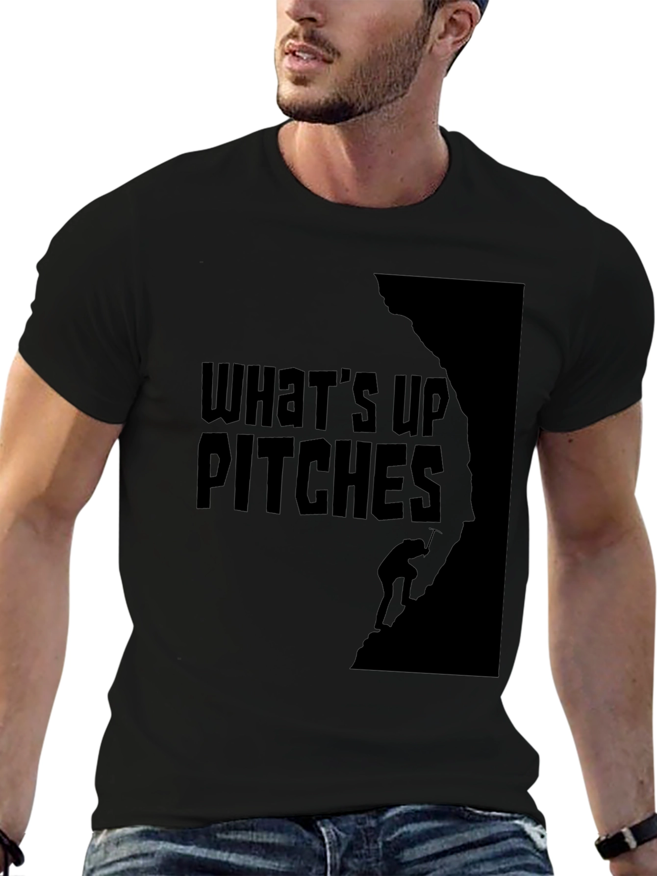 Whats Up Pitches Climbing T-Shirt