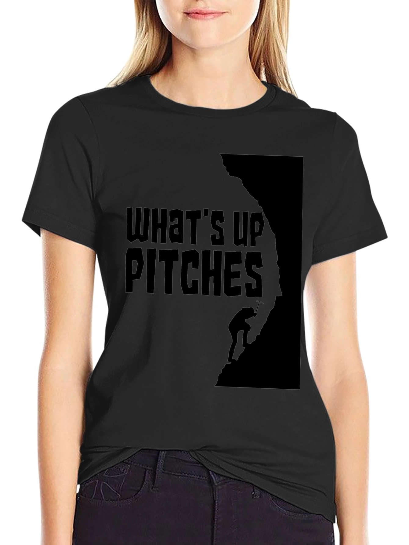 Whats Up Pitches Climbing T-Shirt