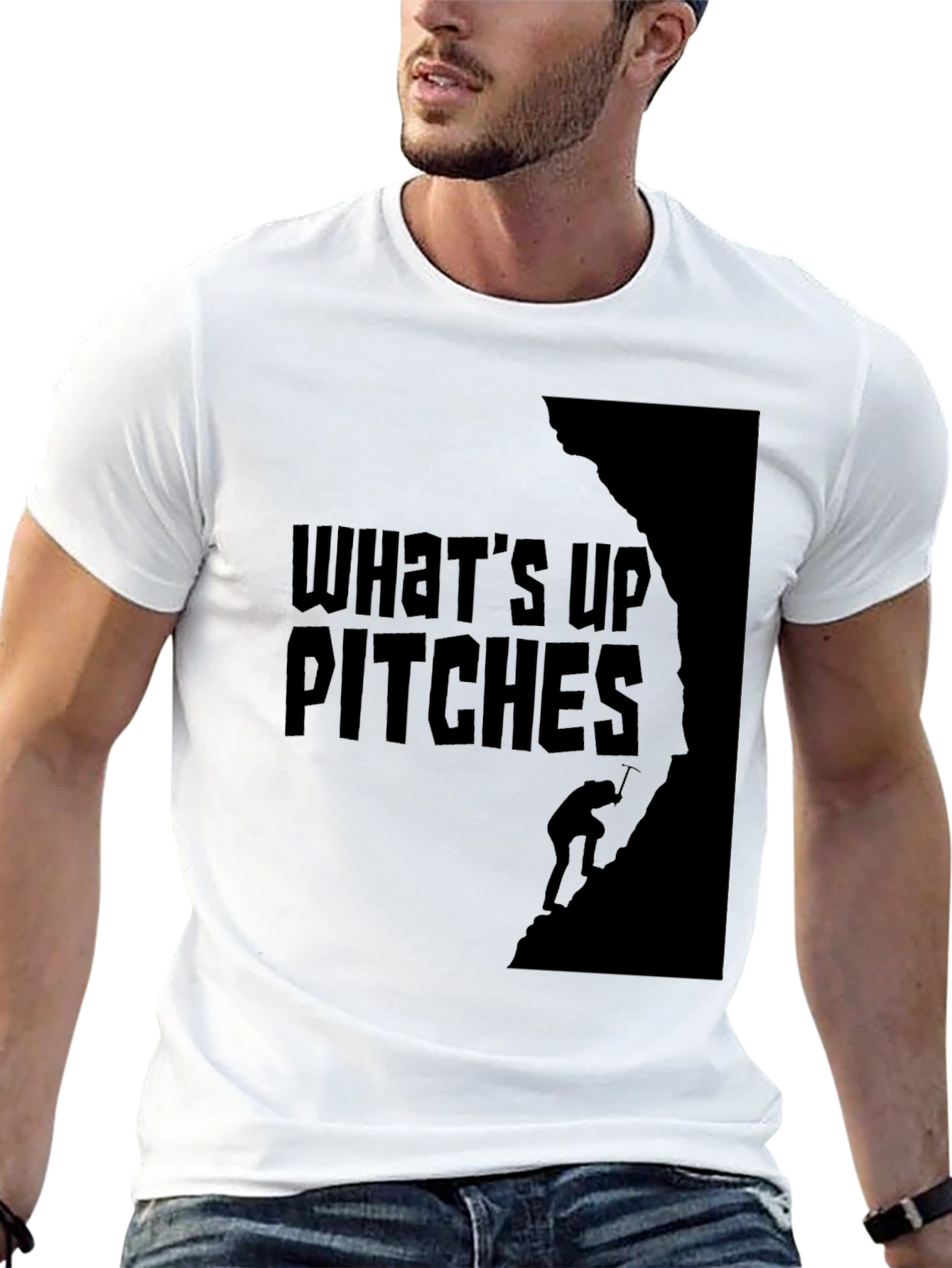 Whats Up Pitches Climbing T-Shirt