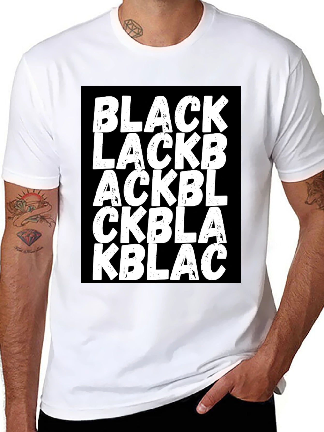 BLACK Wordplay Graphic Tee - Stylish Unisex T-Shirt