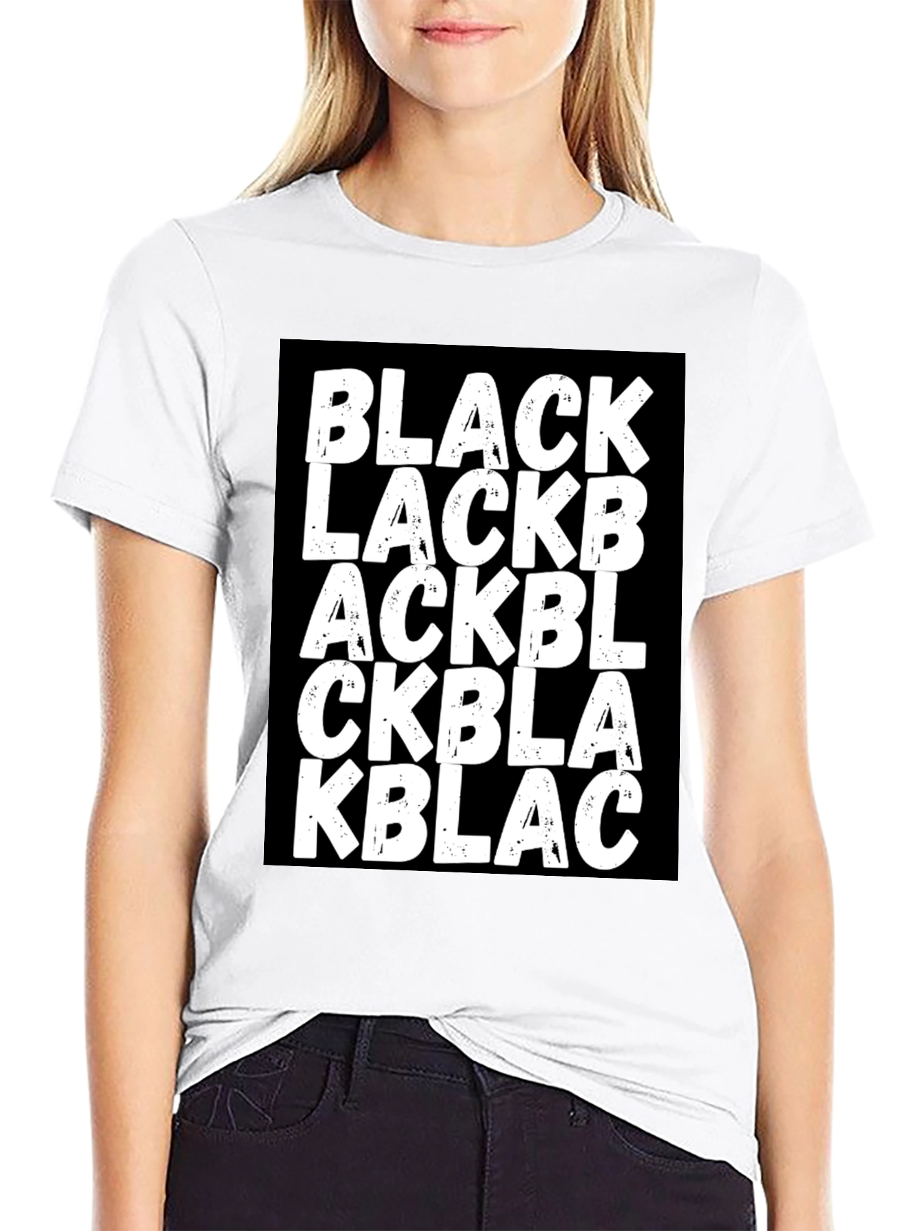BLACK Wordplay Graphic Tee - Stylish Unisex T-Shirt