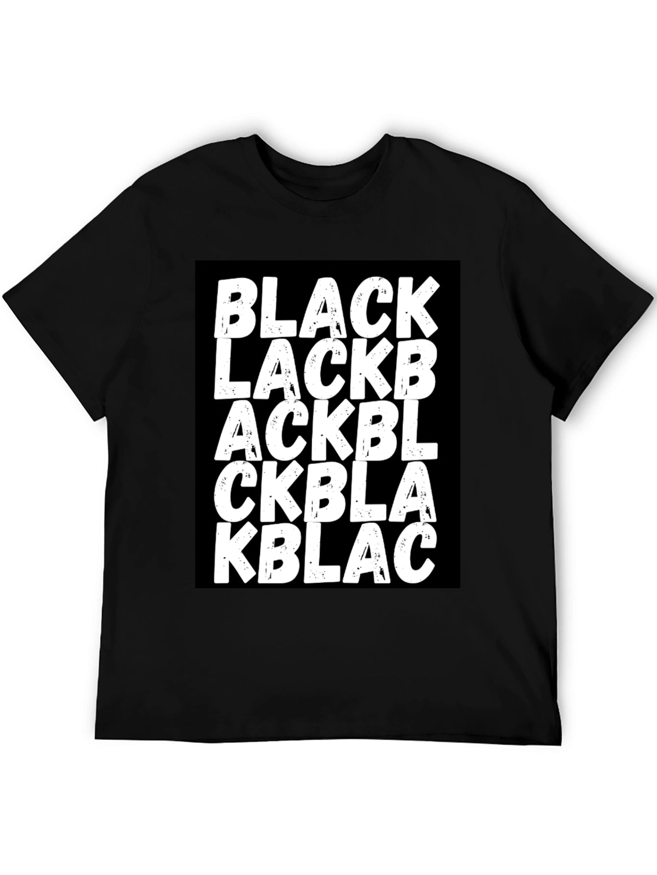 BLACK Wordplay Graphic Tee - Stylish Unisex T-Shirt