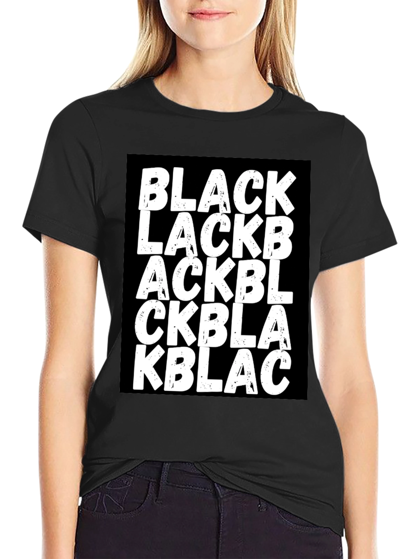 BLACK Wordplay Graphic Tee - Stylish Unisex T-Shirt