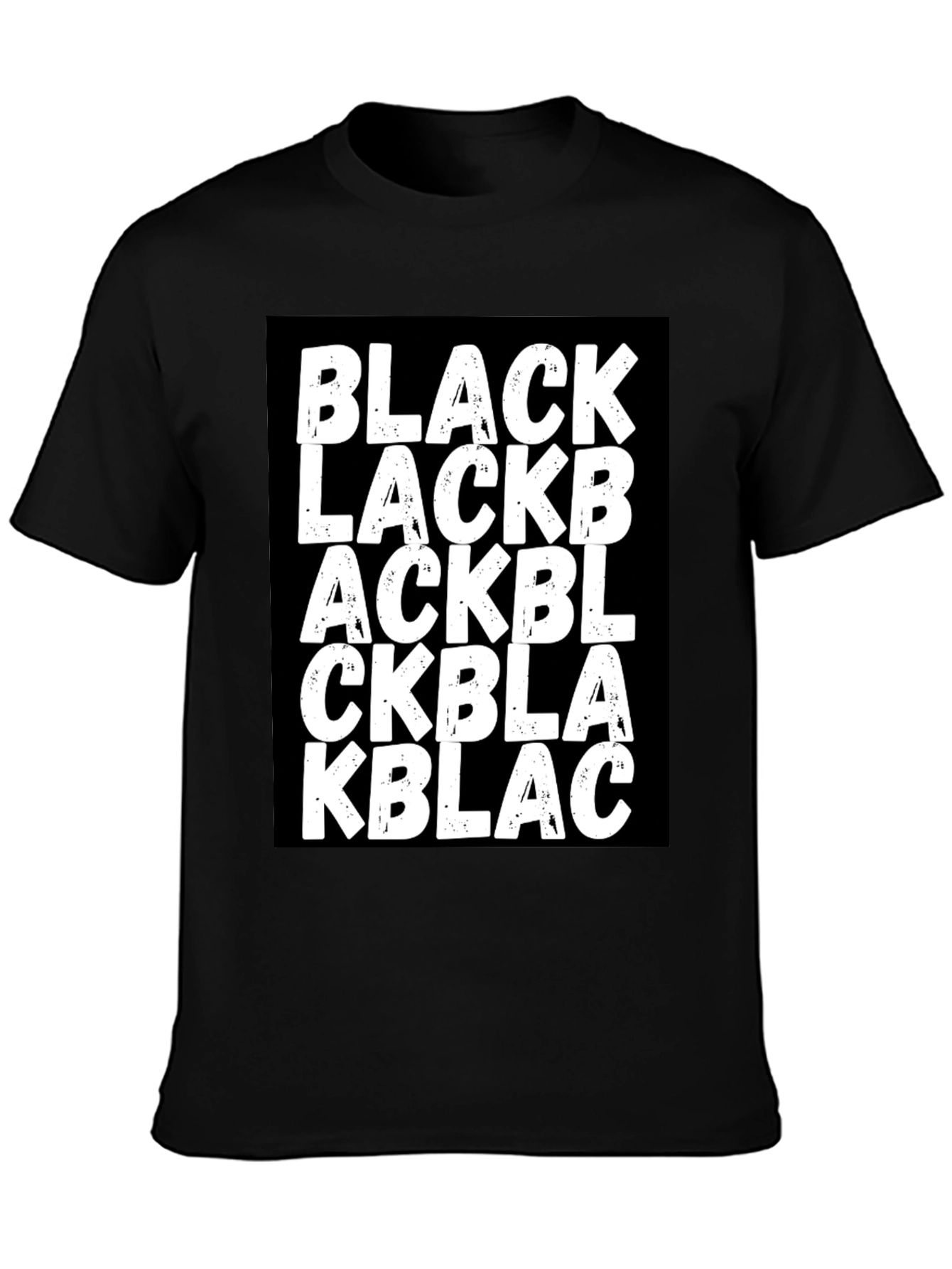 BLACK Wordplay Graphic Tee - Stylish Unisex T-Shirt