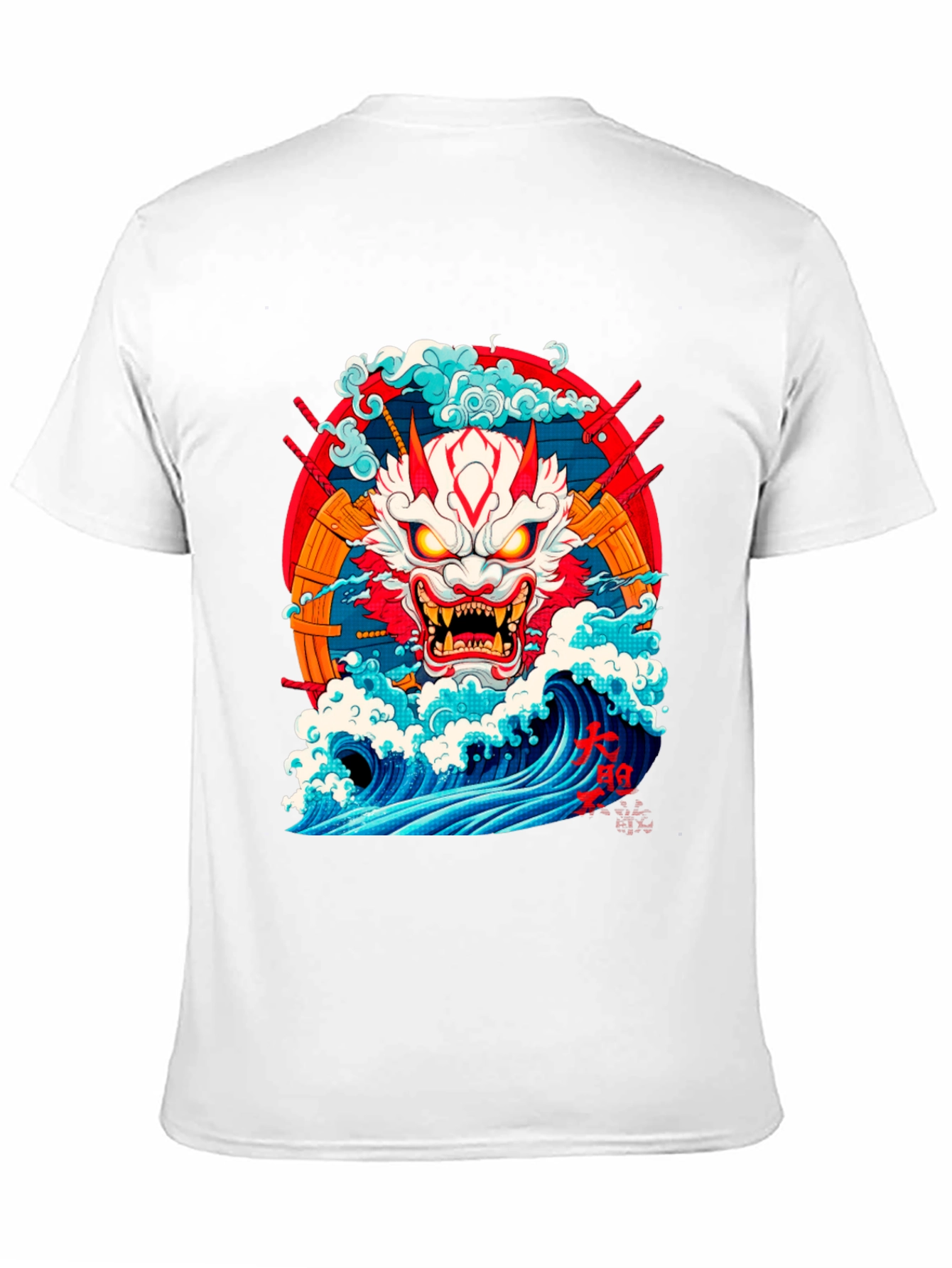 Japanese Demon Oni Wave T-Shirt