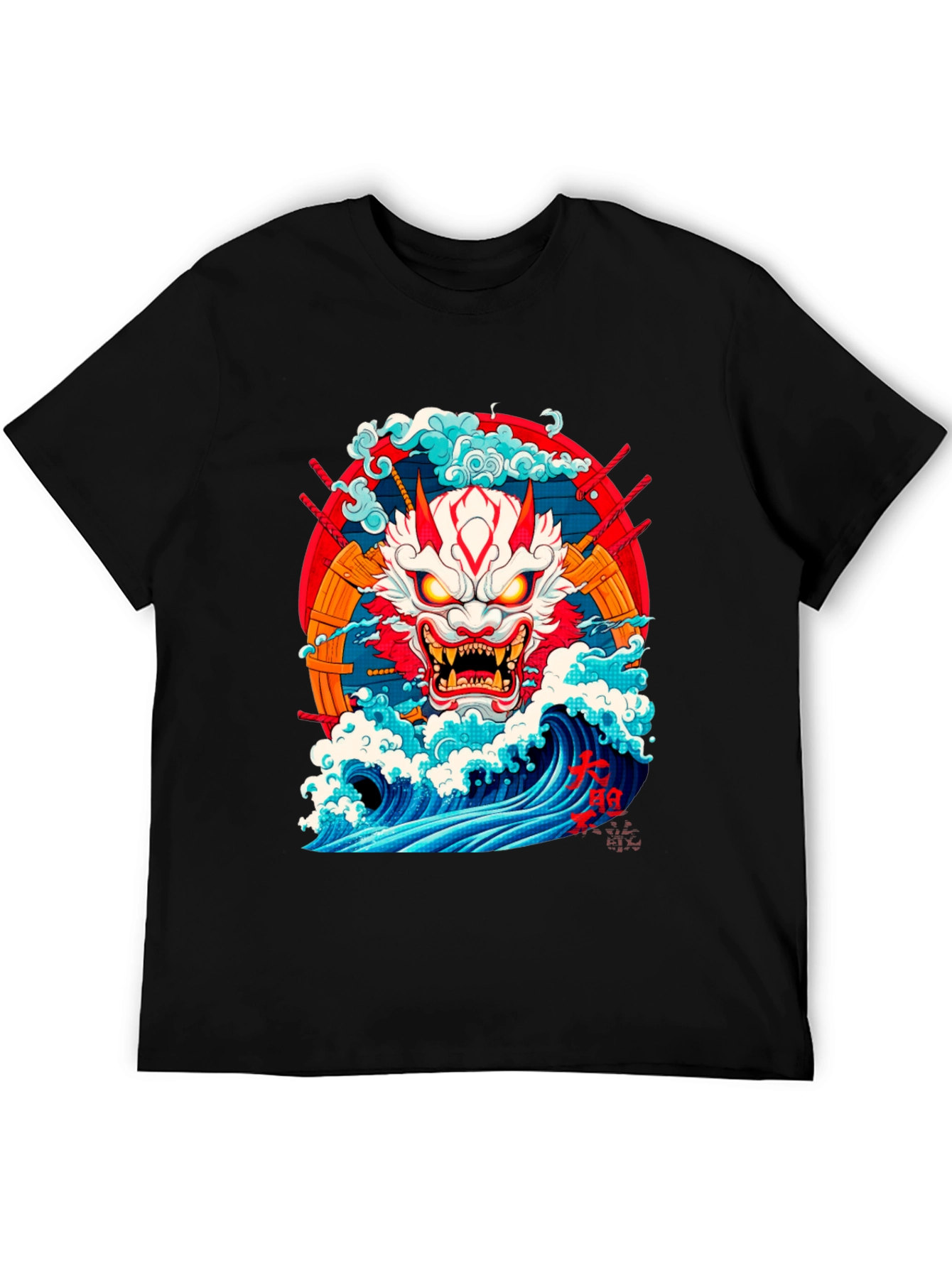 Japanese Demon Oni Wave T-Shirt
