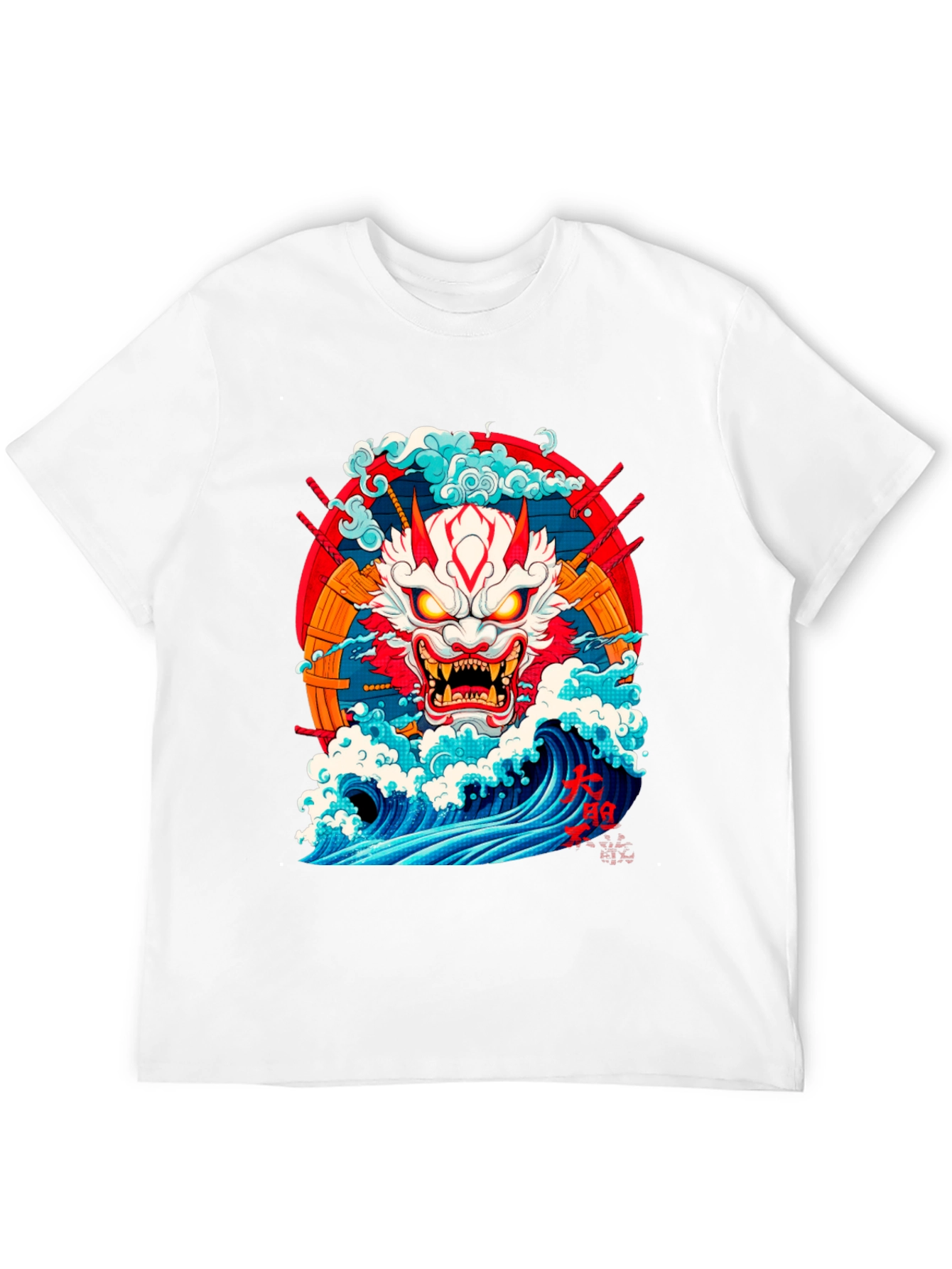 Japanese Demon Oni Wave T-Shirt