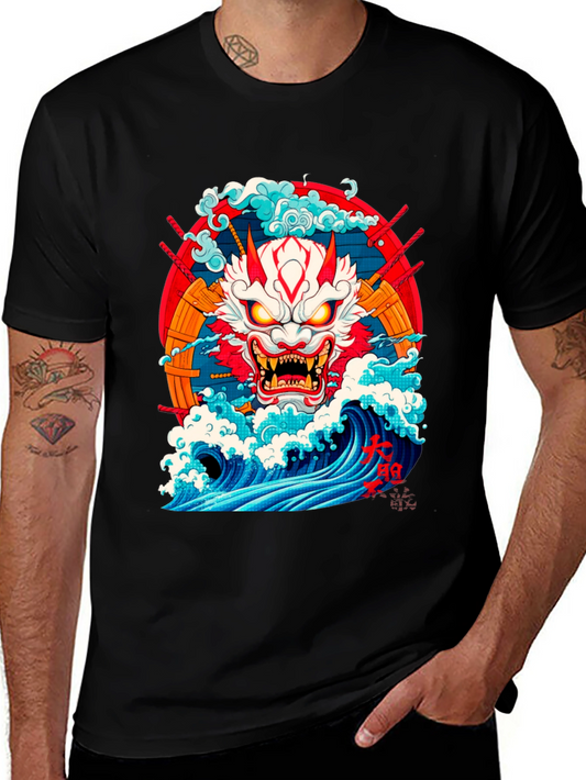 Japanese Demon Oni Wave T-Shirt