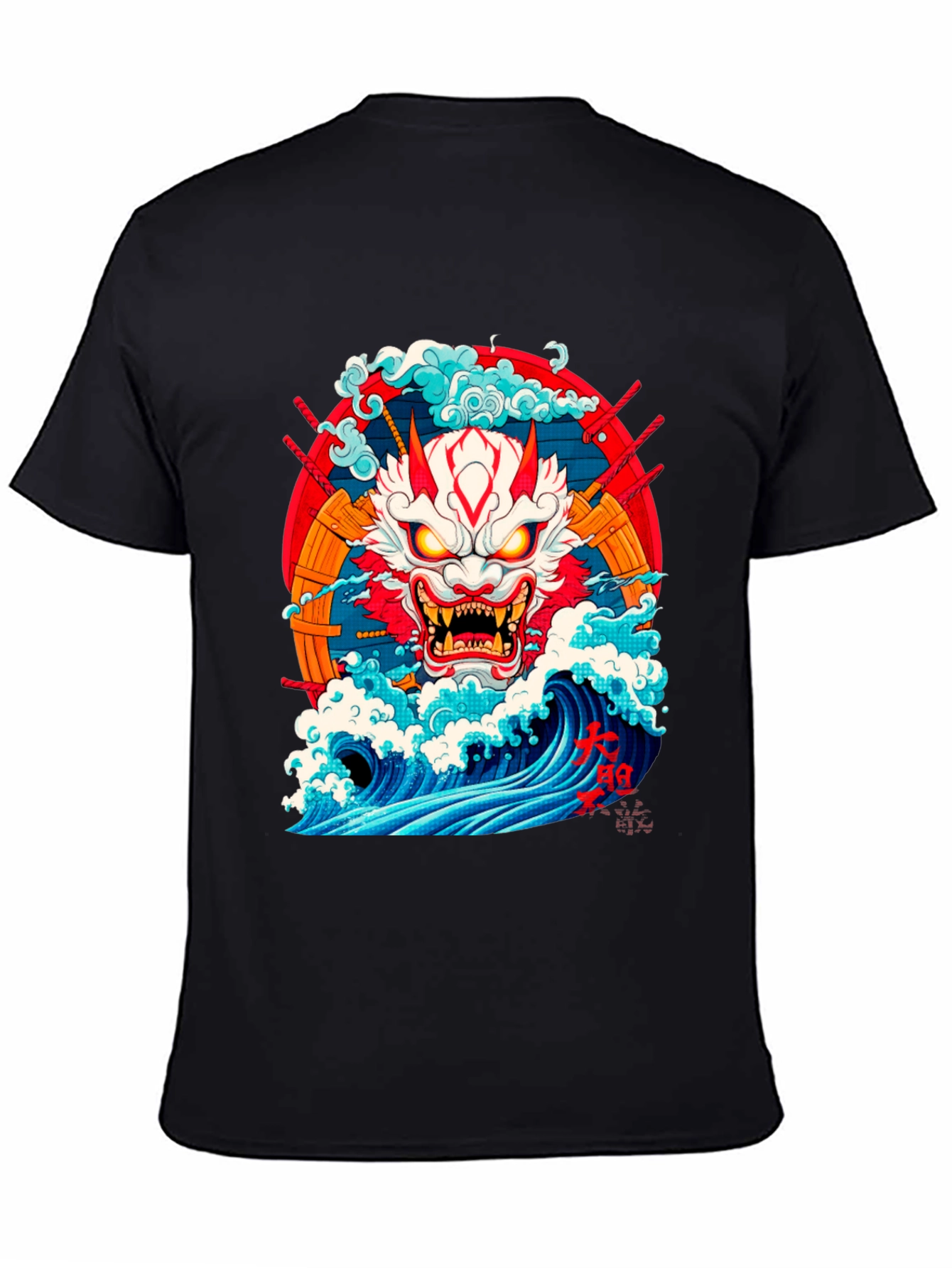 Japanese Demon Oni Wave T-Shirt