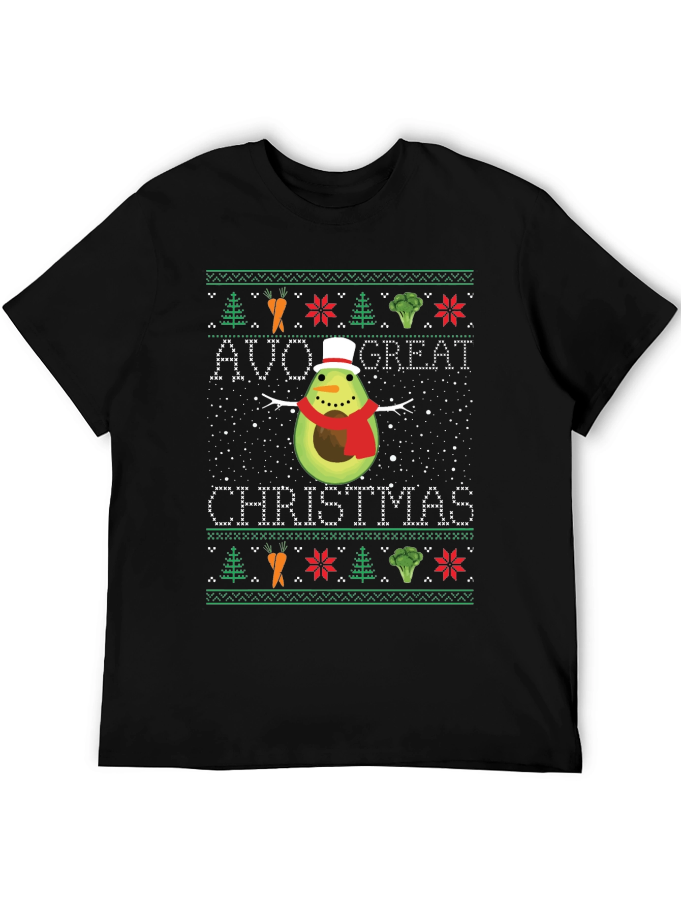 Avo Great Christmas T-Shirt - Funny Holiday Avocado Tee