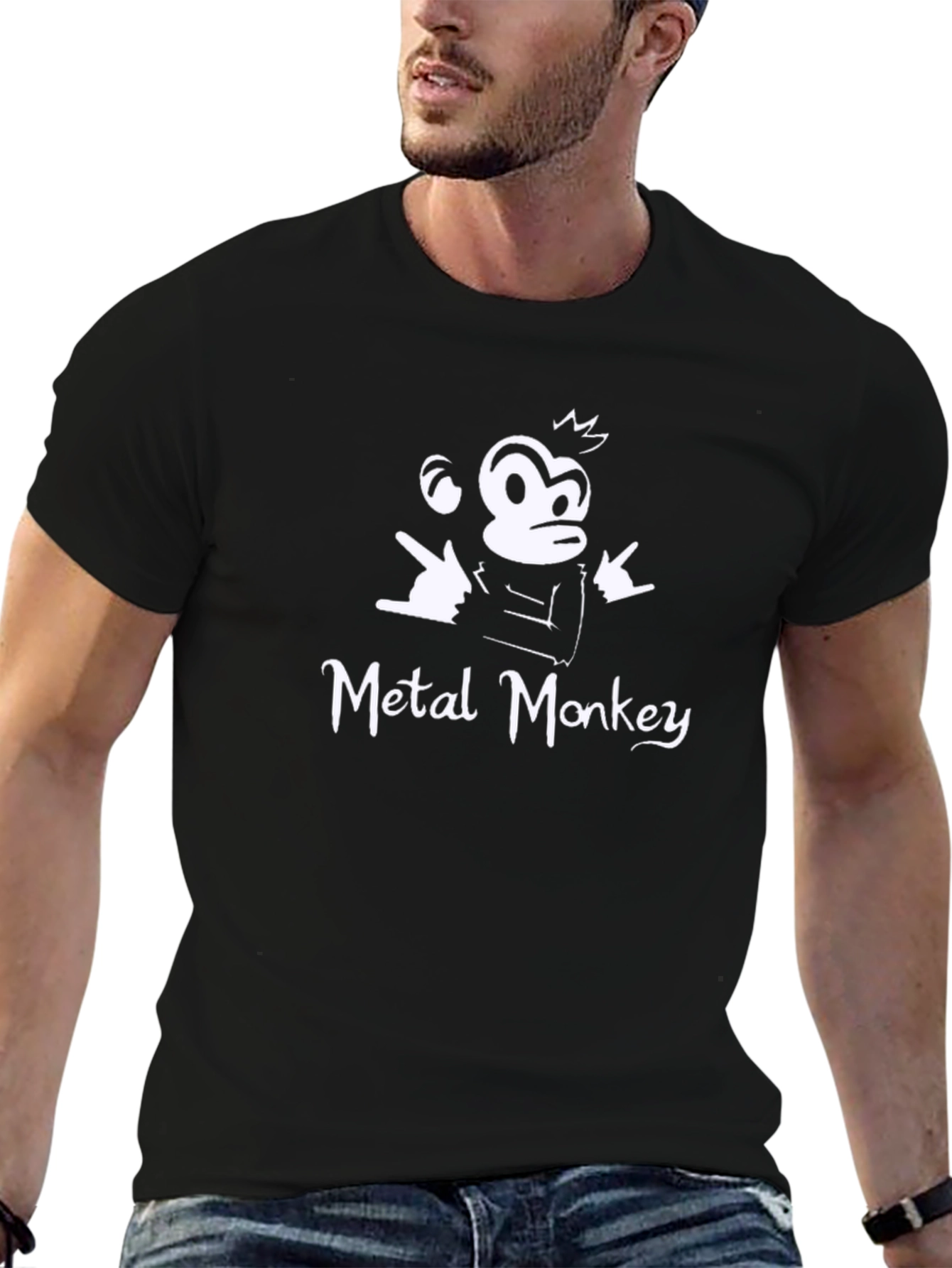 Metal Monkey Graphic Tee - Rock On!