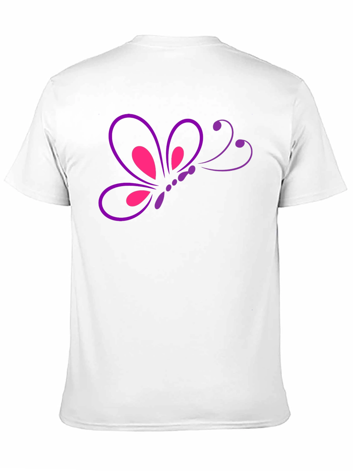 Butterfly Graphic T-Shirt - Casual Mens Tee