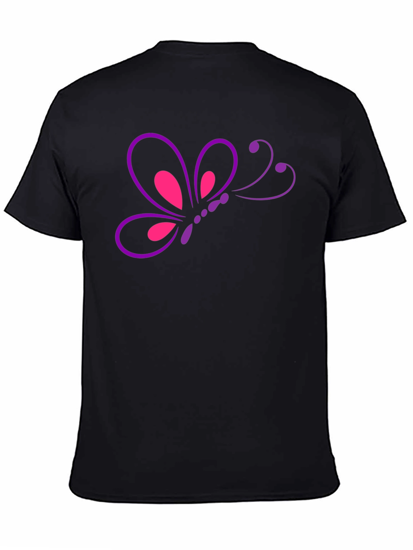 Butterfly Graphic T-Shirt - Casual Mens Tee