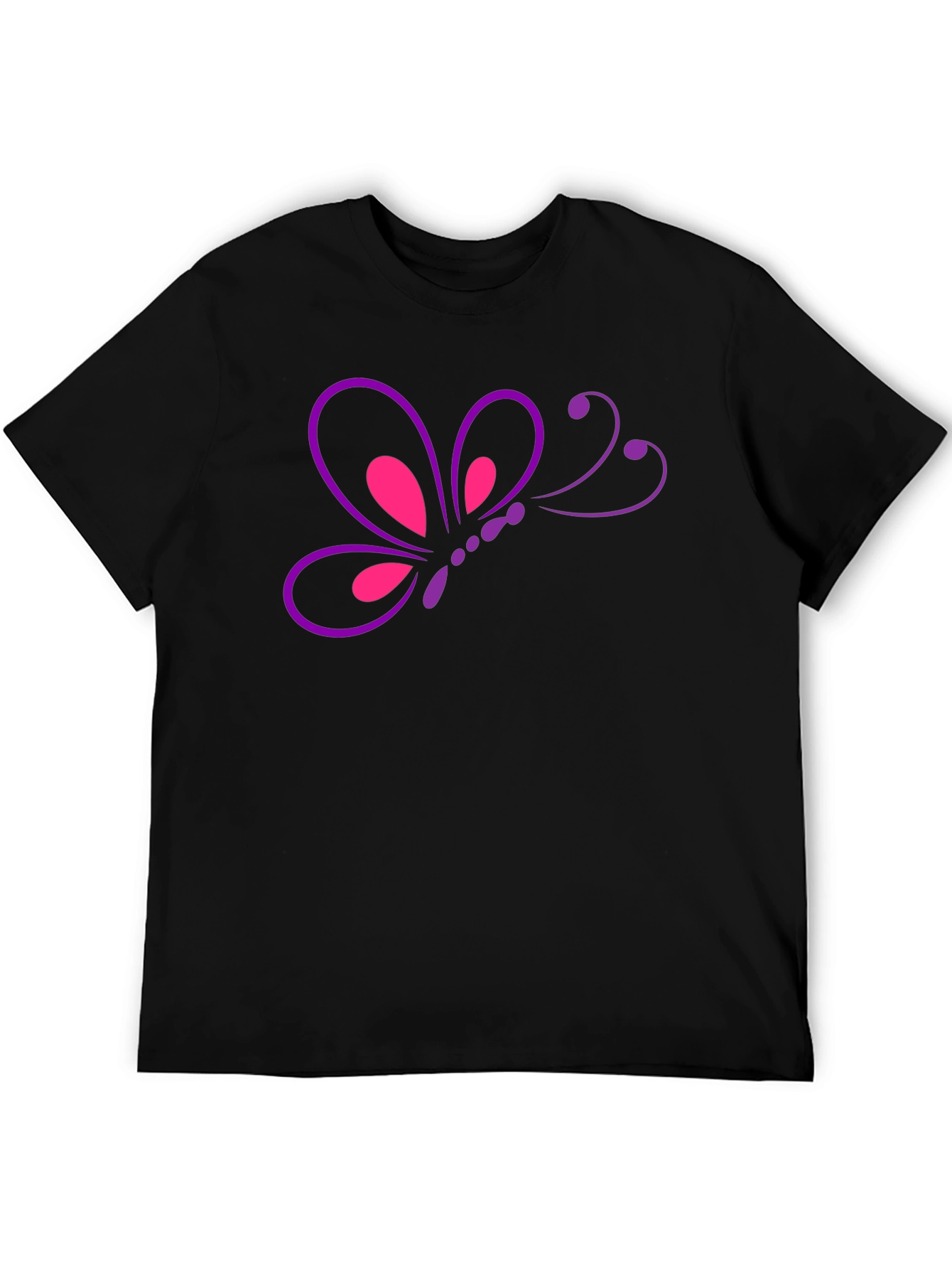 Butterfly Graphic T-Shirt - Casual Mens Tee